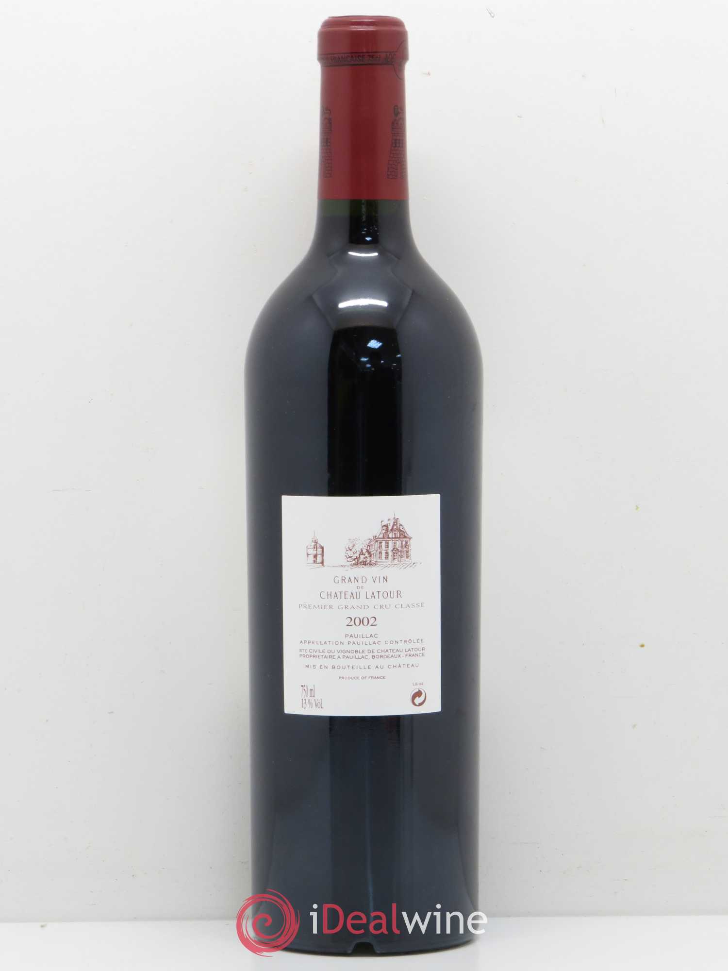 Château Latour 1er Grand Cru Classé 2002 - Lot de 1 bouteille - 1