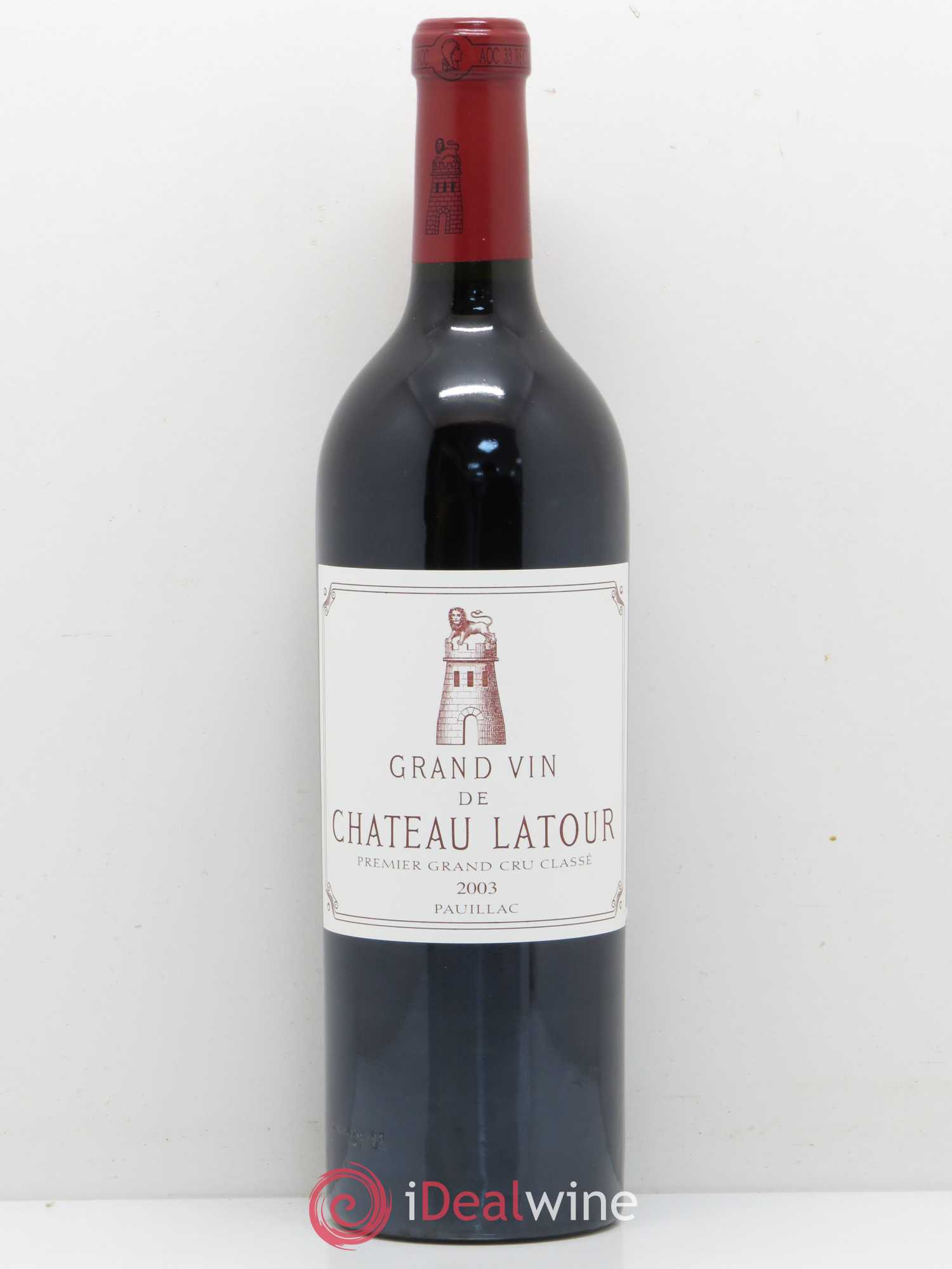 Château Latour 1er Grand Cru Classé 2003 - Lot de 1 bouteille - 0