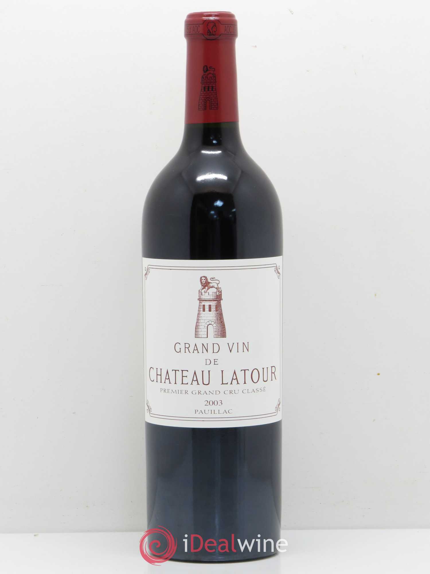 Château Latour 1er Grand Cru Classé 2003 - Lot de 1 bouteille - 0