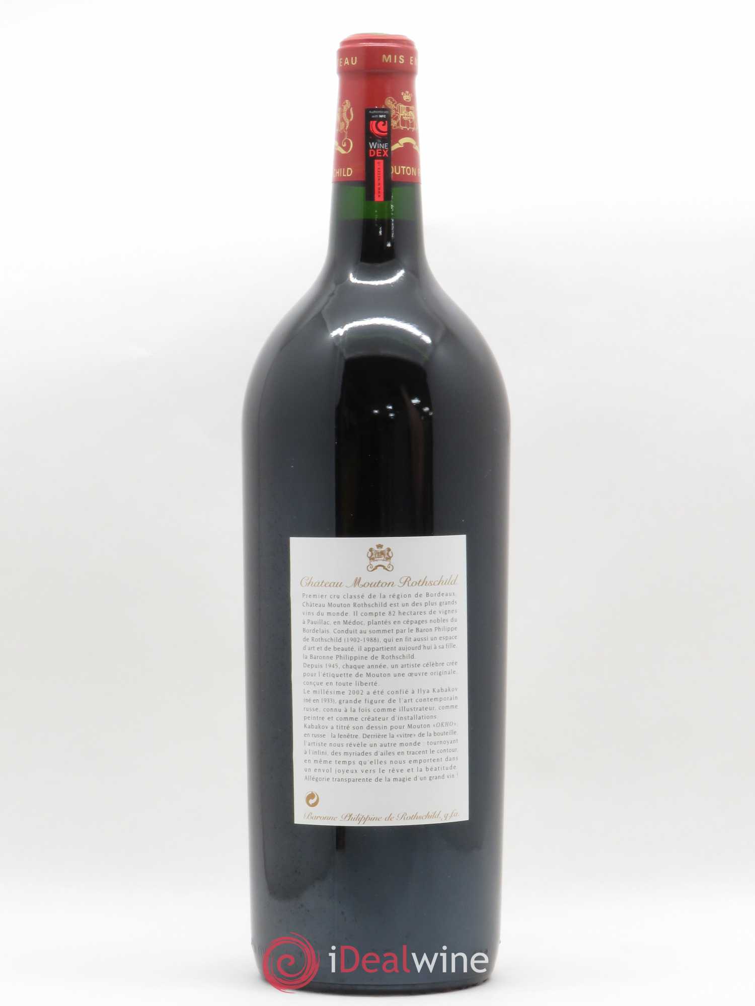 Château Mouton Rothschild 1er Grand Cru Classé 2002 - Lot de 1 magnum - 1