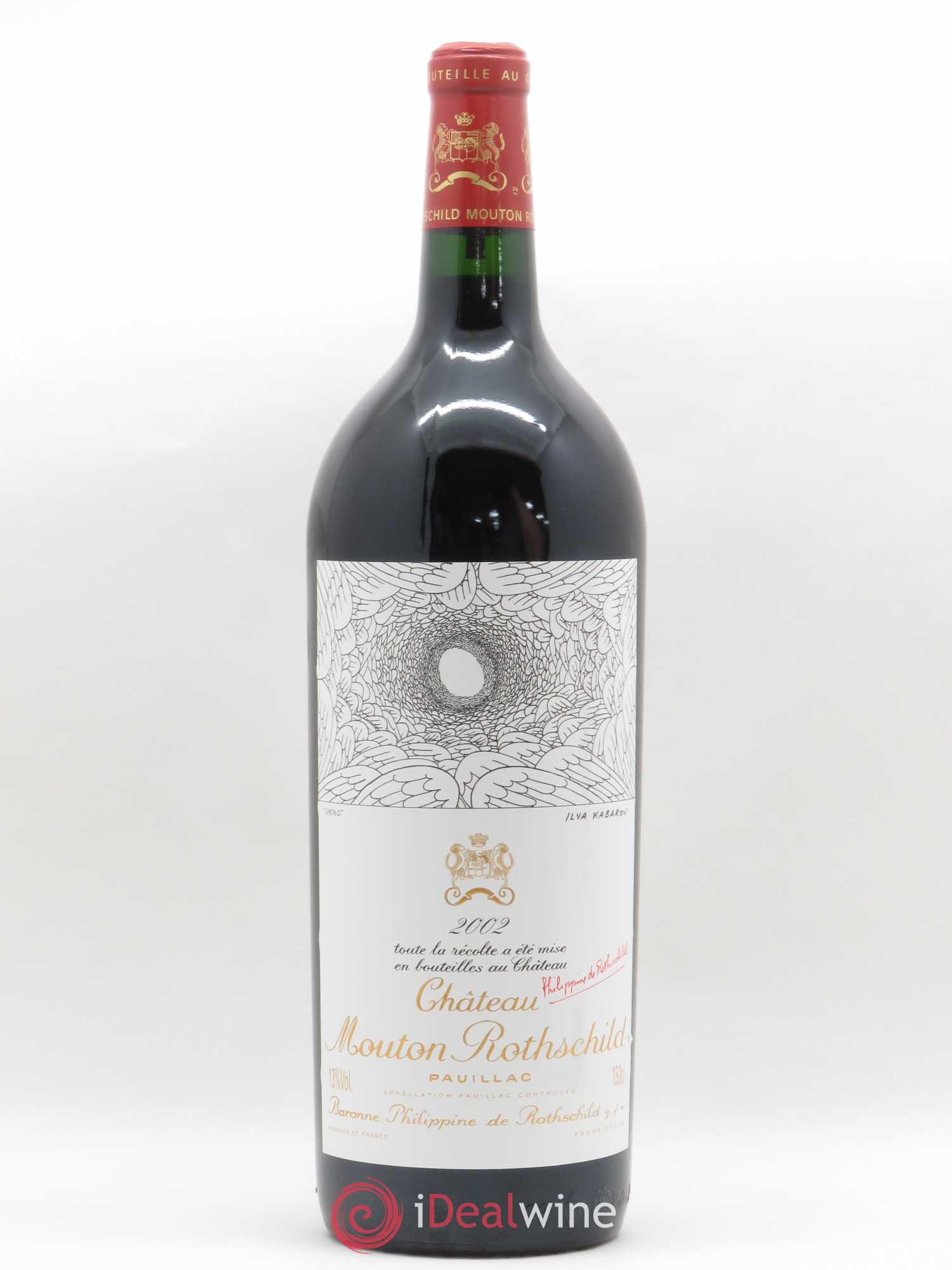 Château Mouton Rothschild 1er Grand Cru Classé 2002 - Lot de 1 magnum - 0