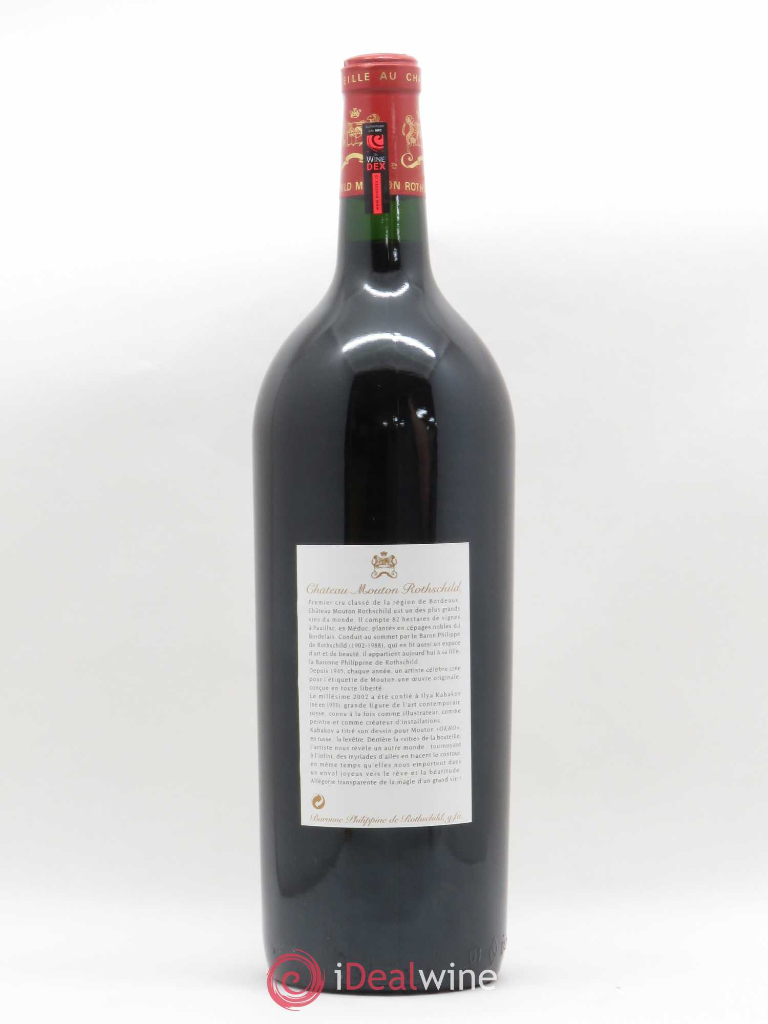 Château Mouton Rothschild 1er Grand Cru Classé 2002 - Lot de 1 magnum - 1