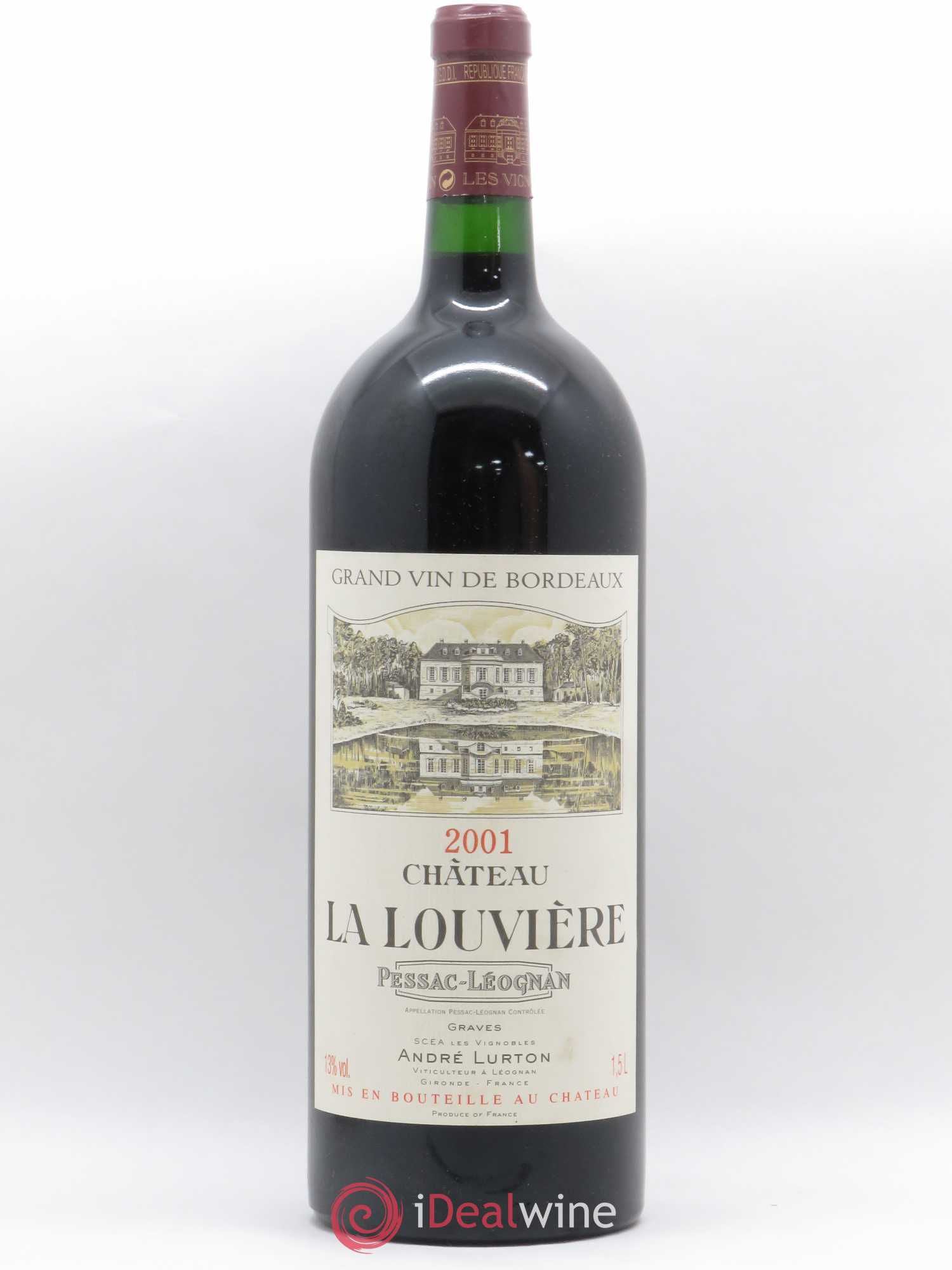 Château la Louvière 2001 - Lot de 1 magnum - 0