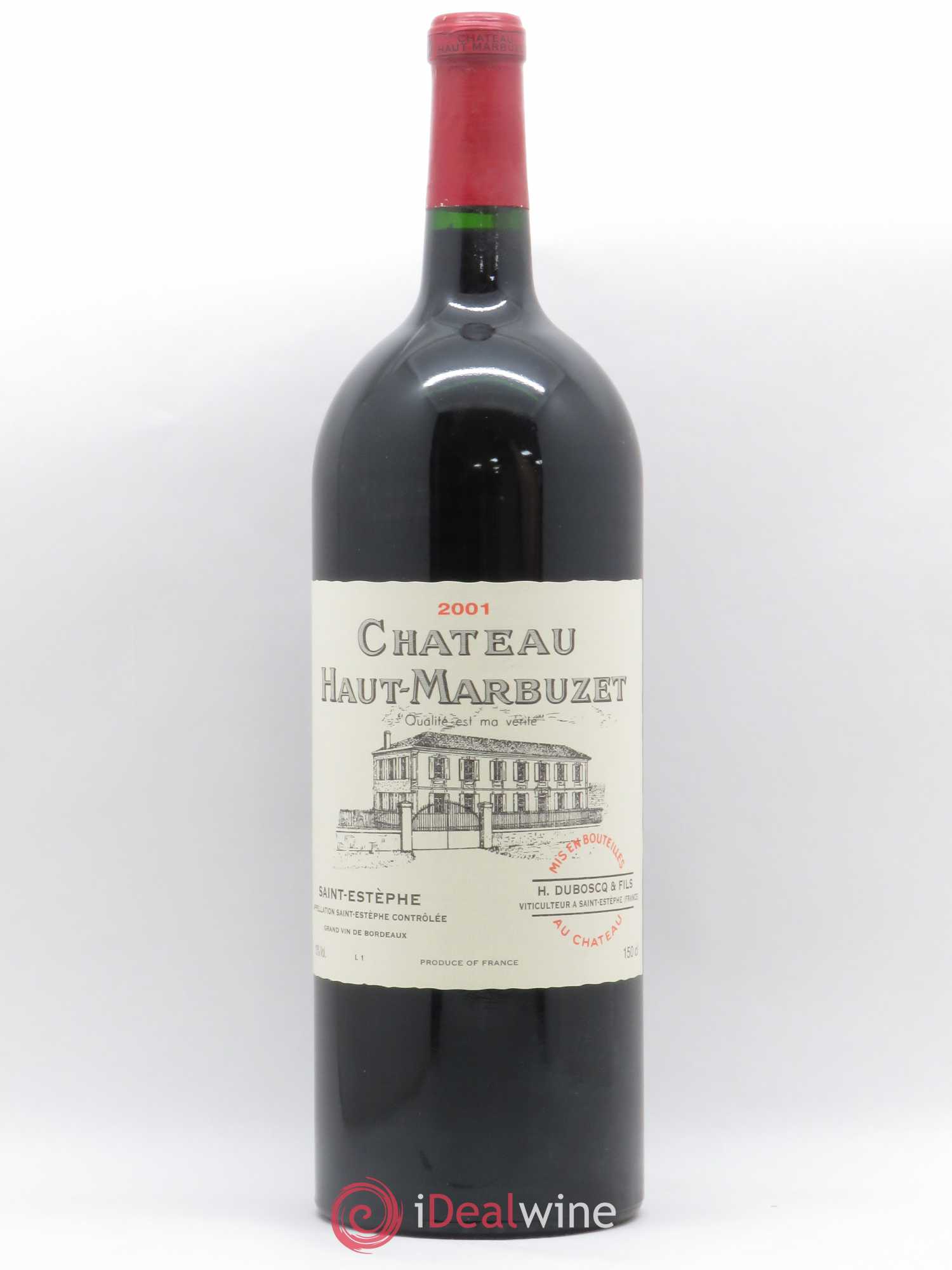 Château Haut Marbuzet 2001 - Lot de 1 magnum - 0