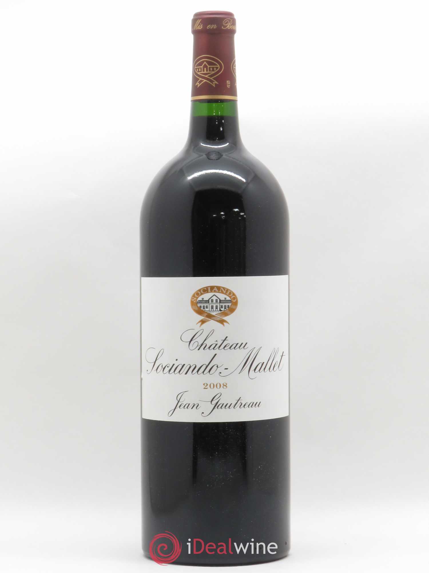 Château Sociando Mallet 2008 - Lot de 1 magnum - 0