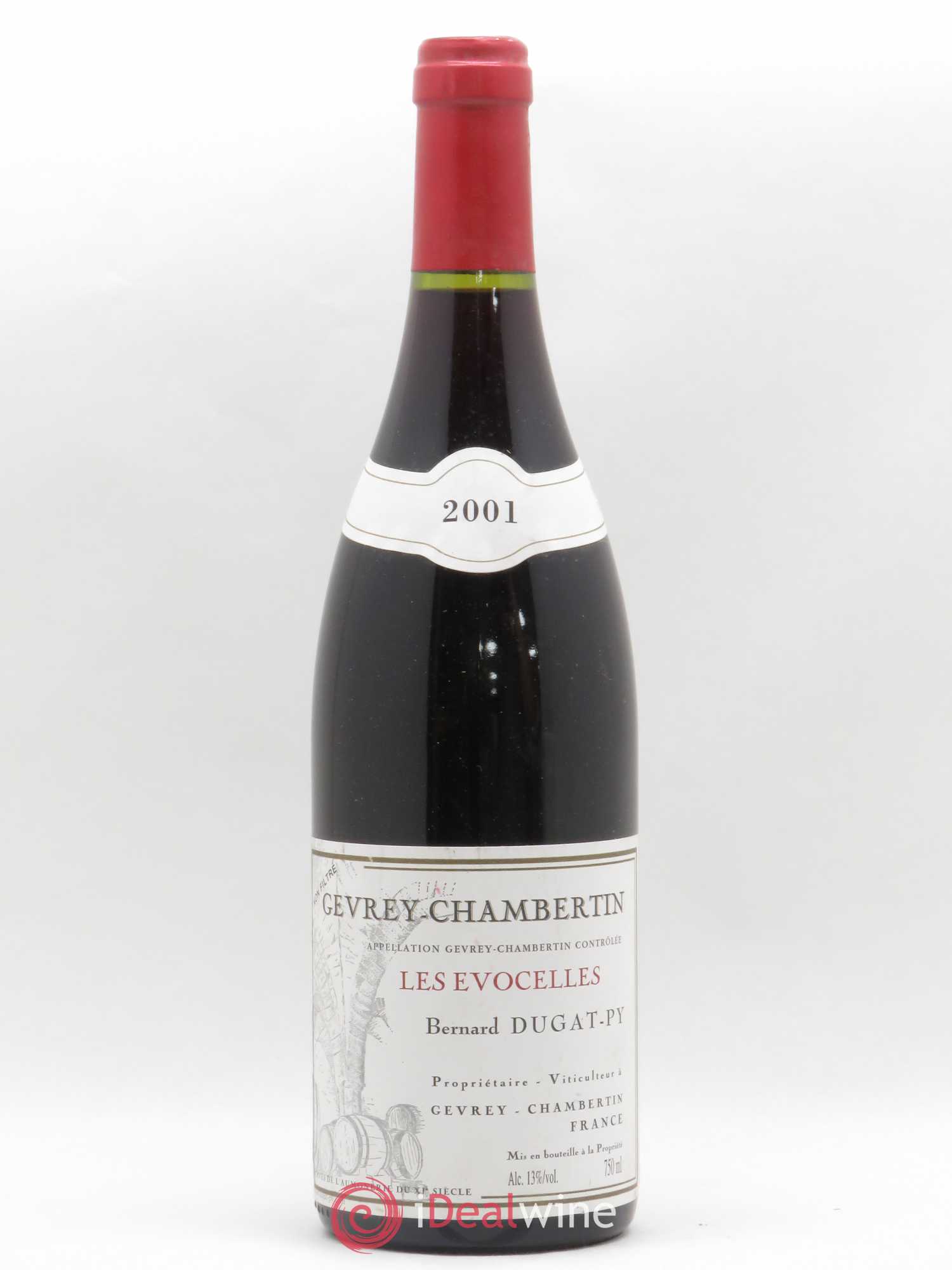 Gevrey-Chambertin Les Evocelles Vieilles Vignes Dugat-Py 2001 - Lot de 1 bouteille - 0
