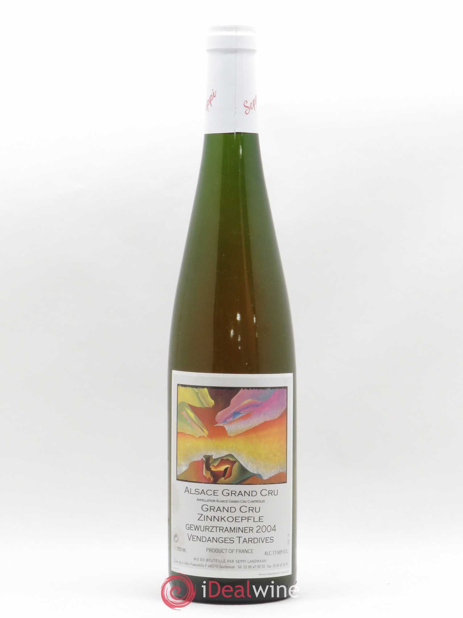 Gewurztraminer Vendanges Tardives Grand Cru Zinnkoepfle Seppi Landmann 2004 - Lotto di 1 bottiglia - 0