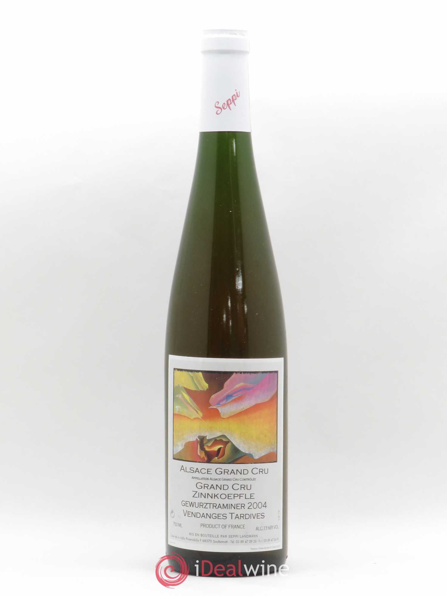 Gewurztraminer Vendanges Tardives Grand Cru Zinnkoepfle Seppi Landmann 2004 - Lotto di 1 bottiglia - 0