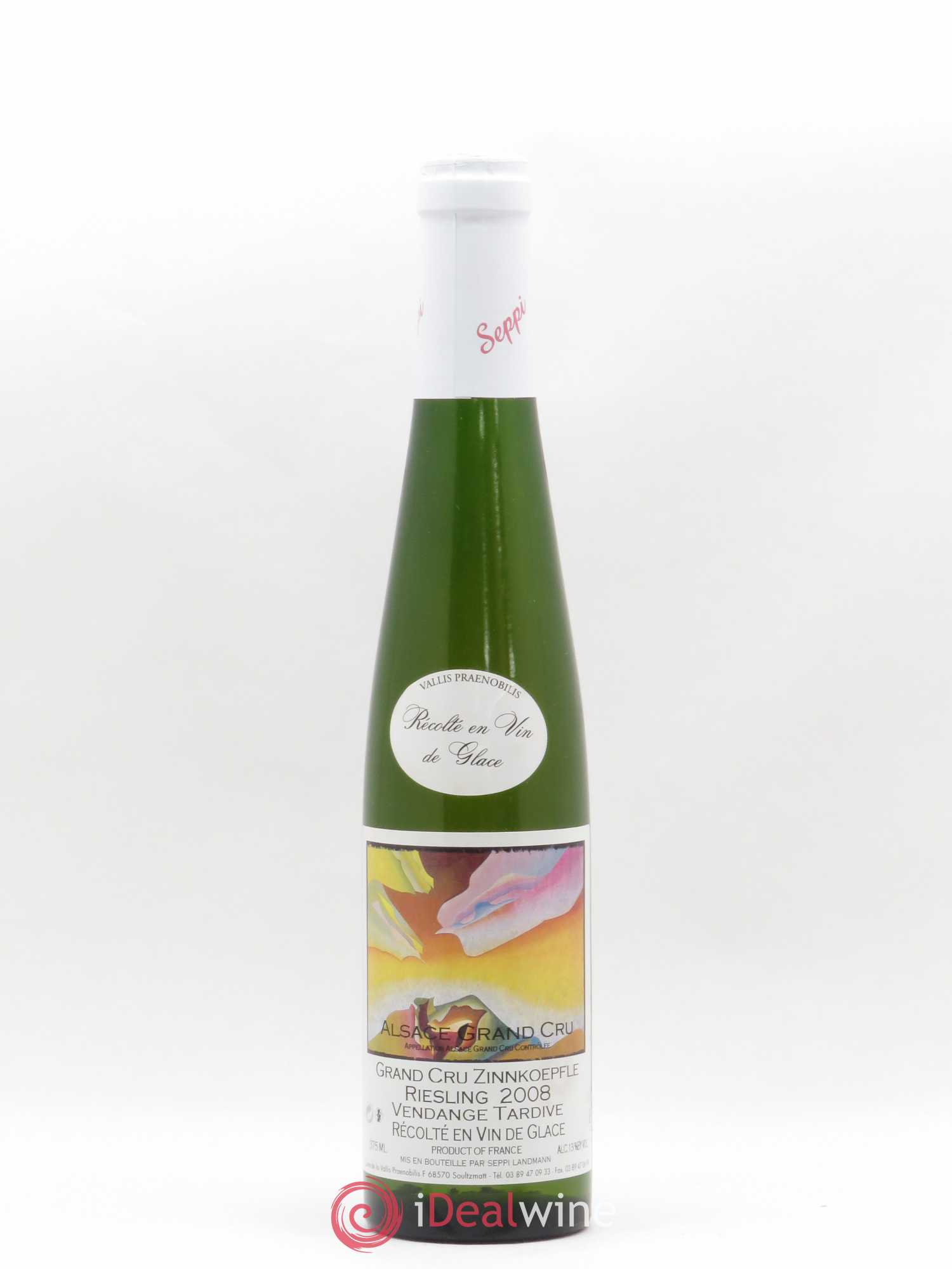 Riesling Vendanges Tardives Grand Cru Zinnkoepfle Vin de Glace Seppi Landmann 2008 - Posten von 1 Demi-Flasche - 0