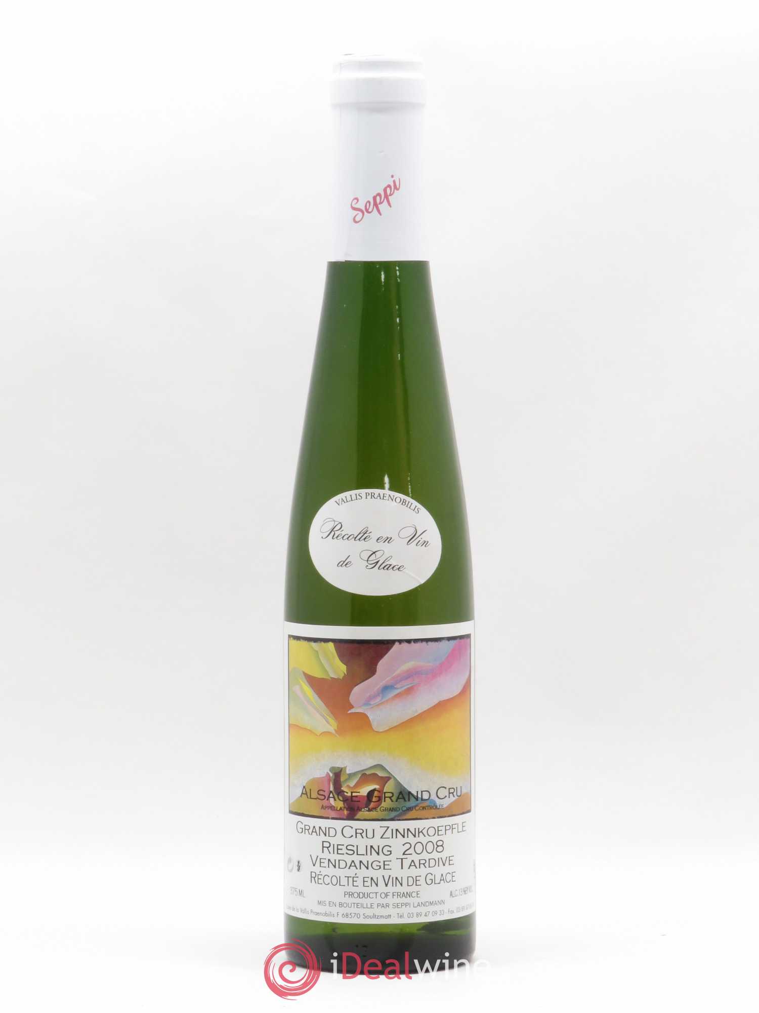 Riesling Vendanges Tardives Grand Cru Zinnkoepfle Vin de Glace Seppi Landmann 2008 - Posten von 1 Demi-Flasche - 0