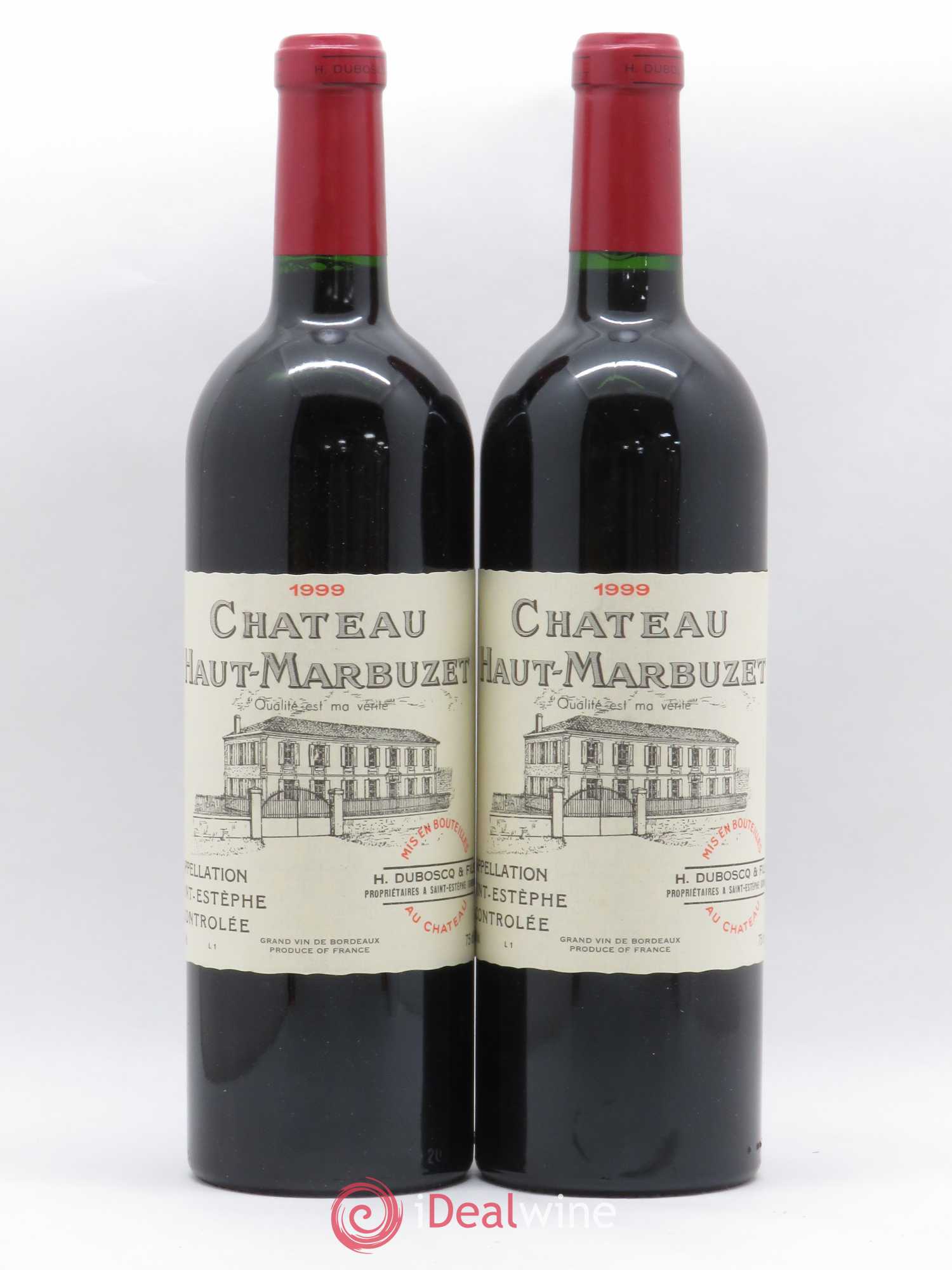 Château Haut Marbuzet 1999 - Lot de 2 bouteilles - 0