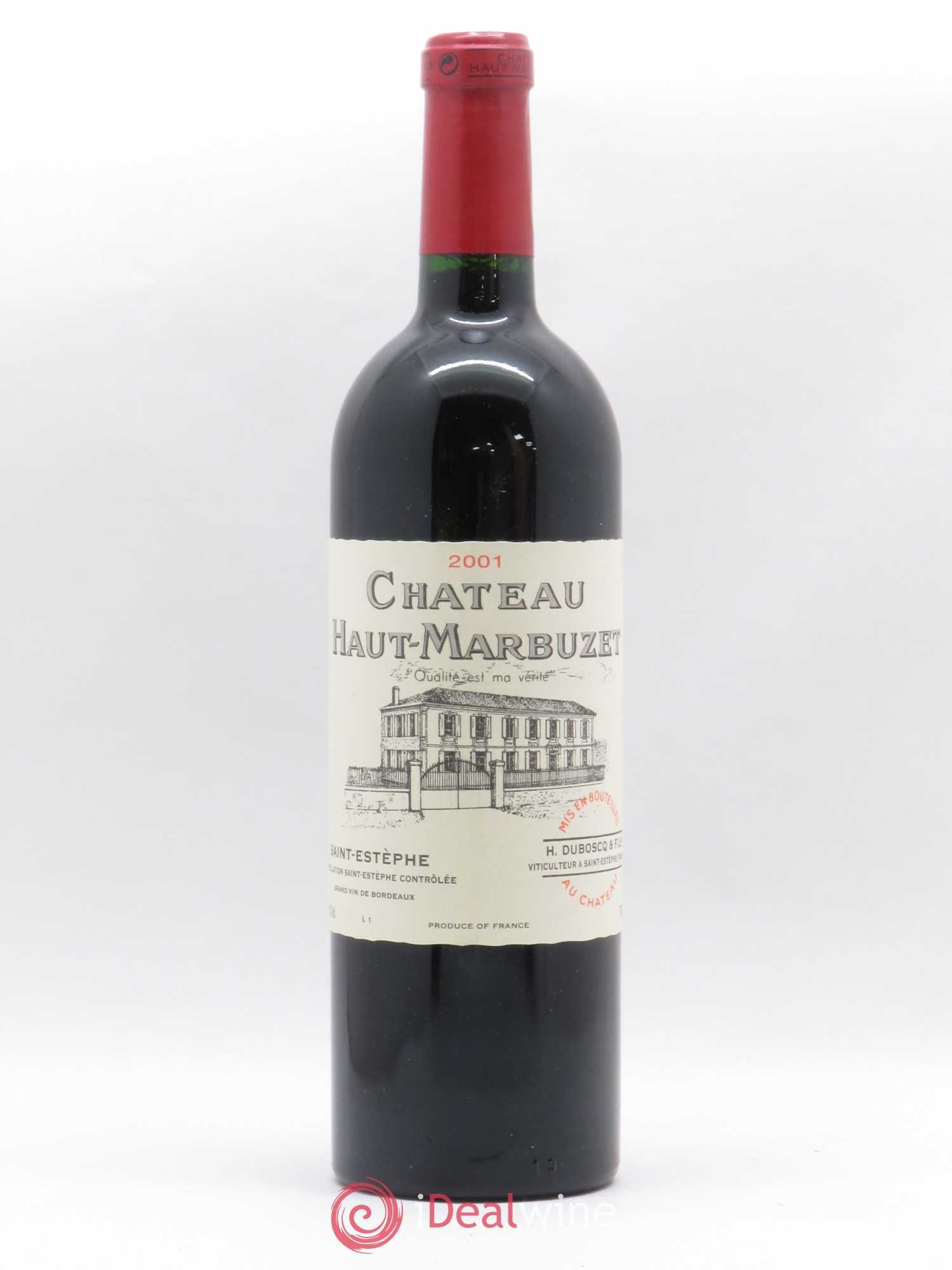 Château Haut Marbuzet 2001 - Lot de 1 bouteille - 0