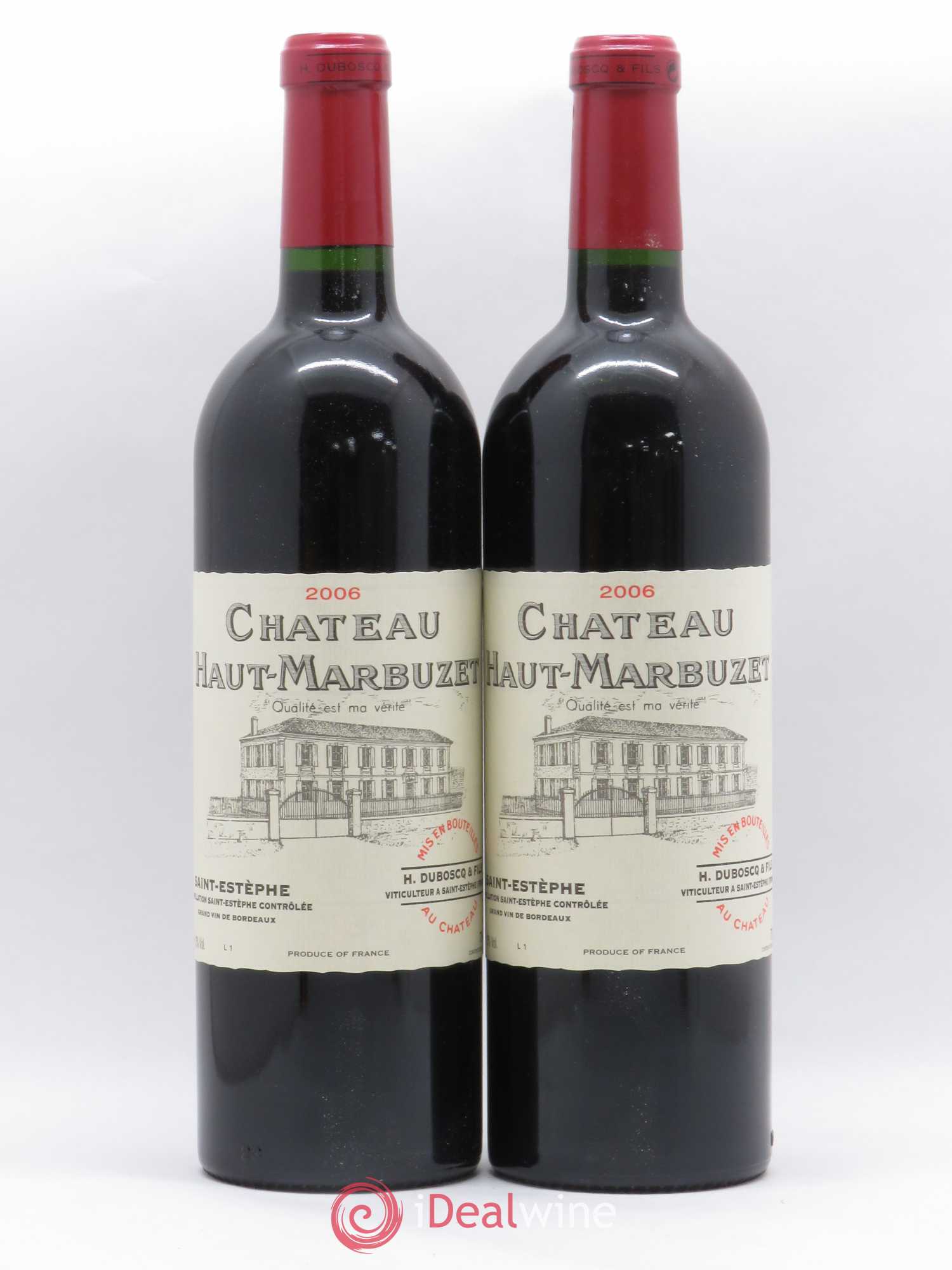 Château Haut Marbuzet 2006 - Lot de 2 bouteilles - 0