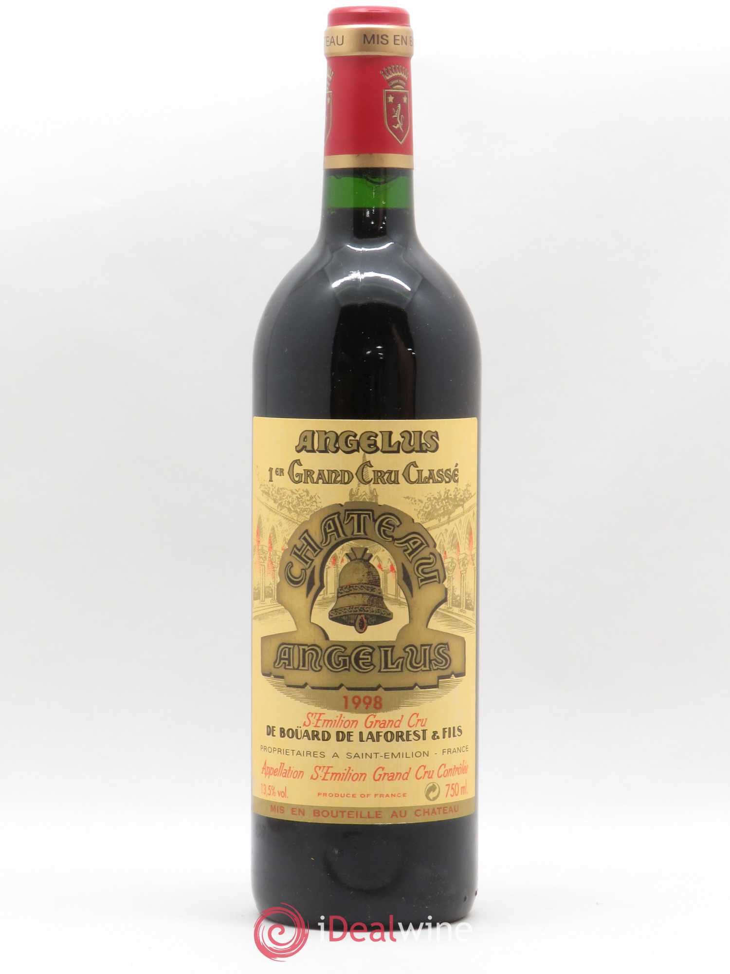 Château Angélus 1er Grand Cru Classé A 1998 - Lot de 1 bouteille - 0
