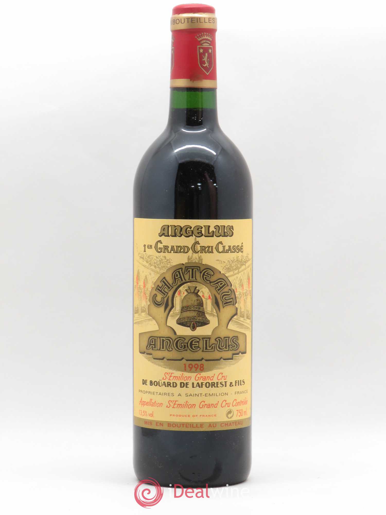 Château Angélus 1er Grand Cru Classé A 1998 - Lot de 1 bouteille - 0