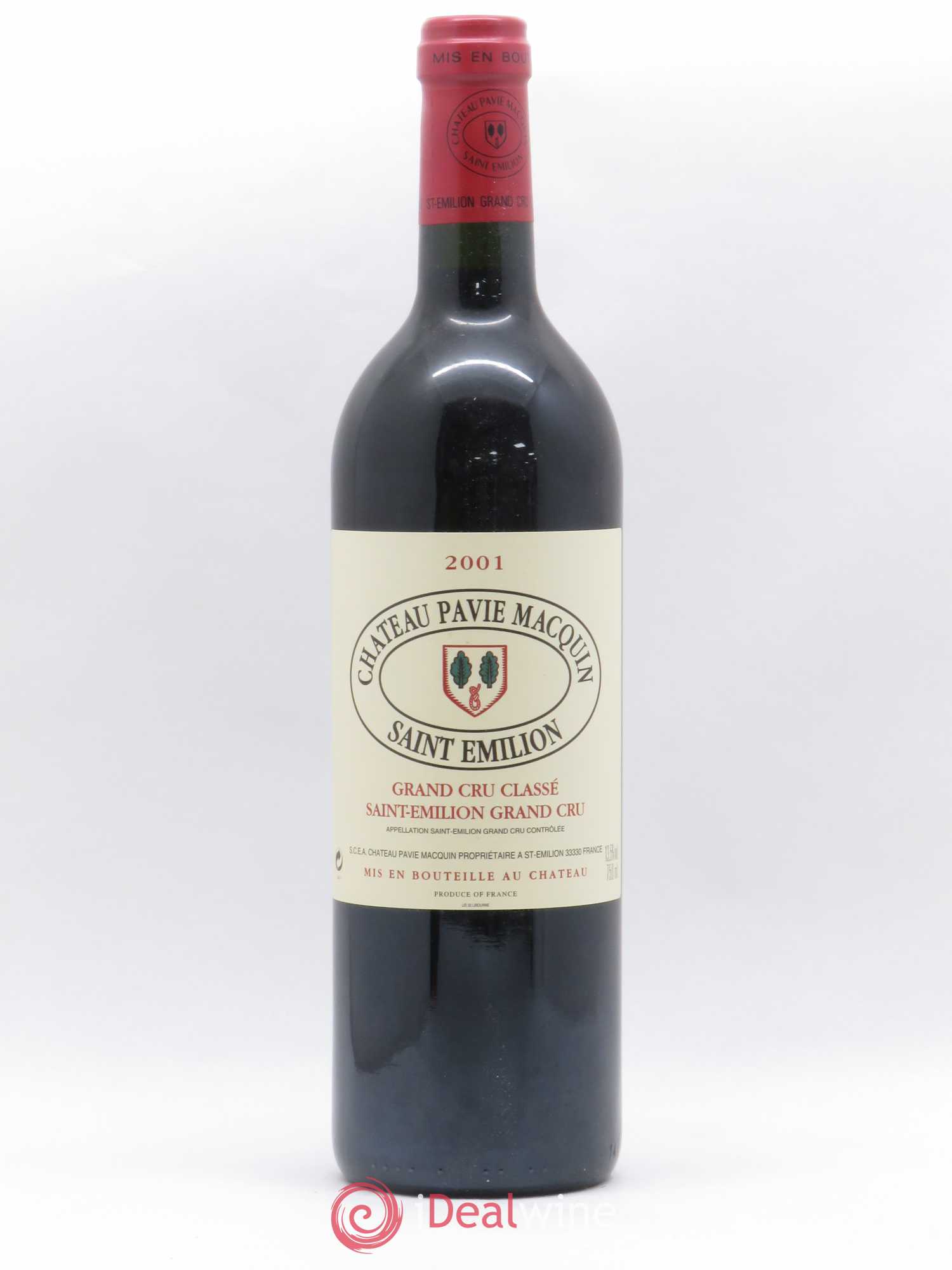 Château Pavie Macquin 1er Grand Cru Classé B 2001 - Lot de 1 bouteille - 0