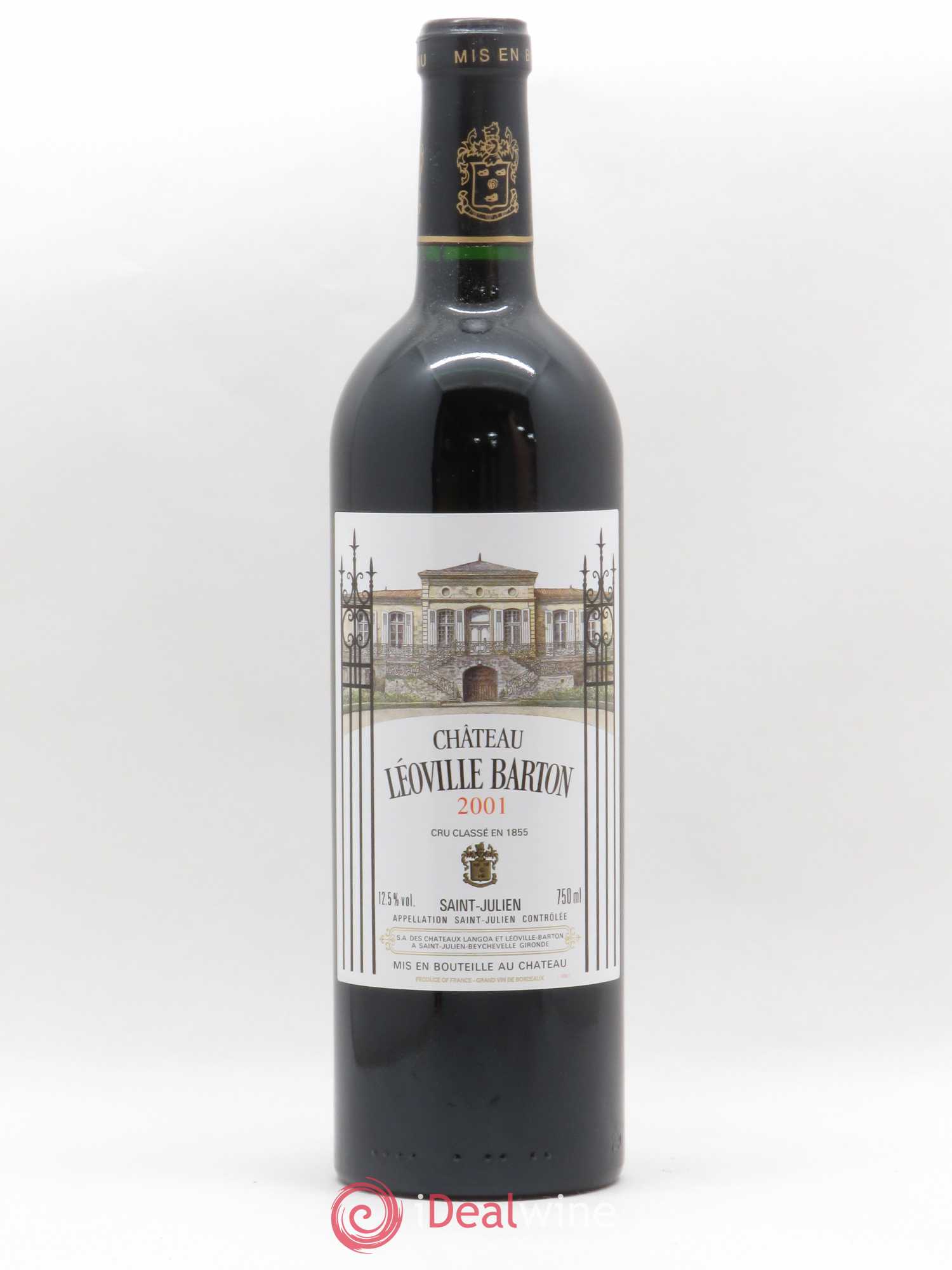 Château Léoville Barton 2ème Grand Cru Classé 2001 - Lot de 1 bouteille - 0