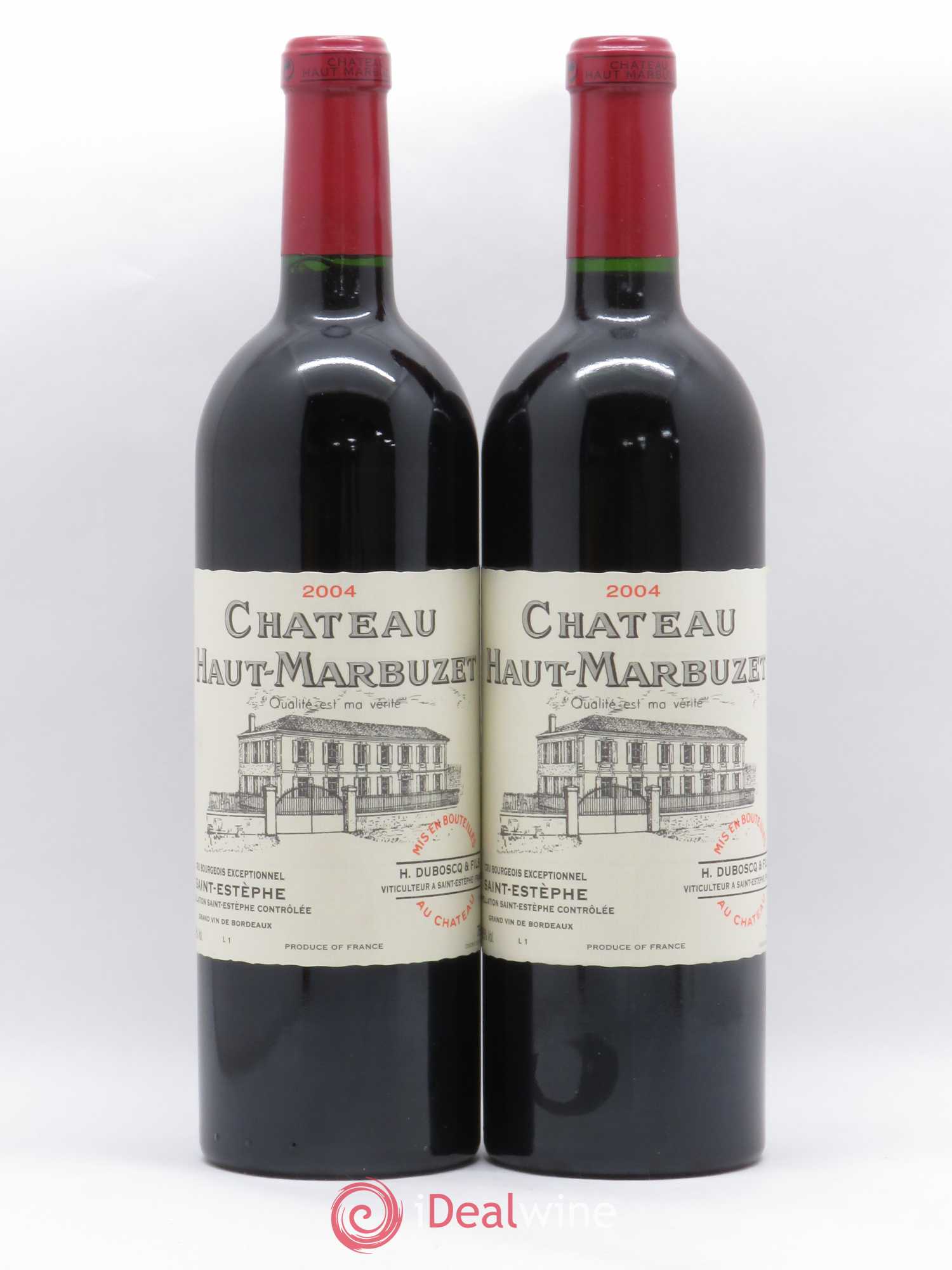 Château Haut Marbuzet 2004 - Lot de 2 bouteilles - 0