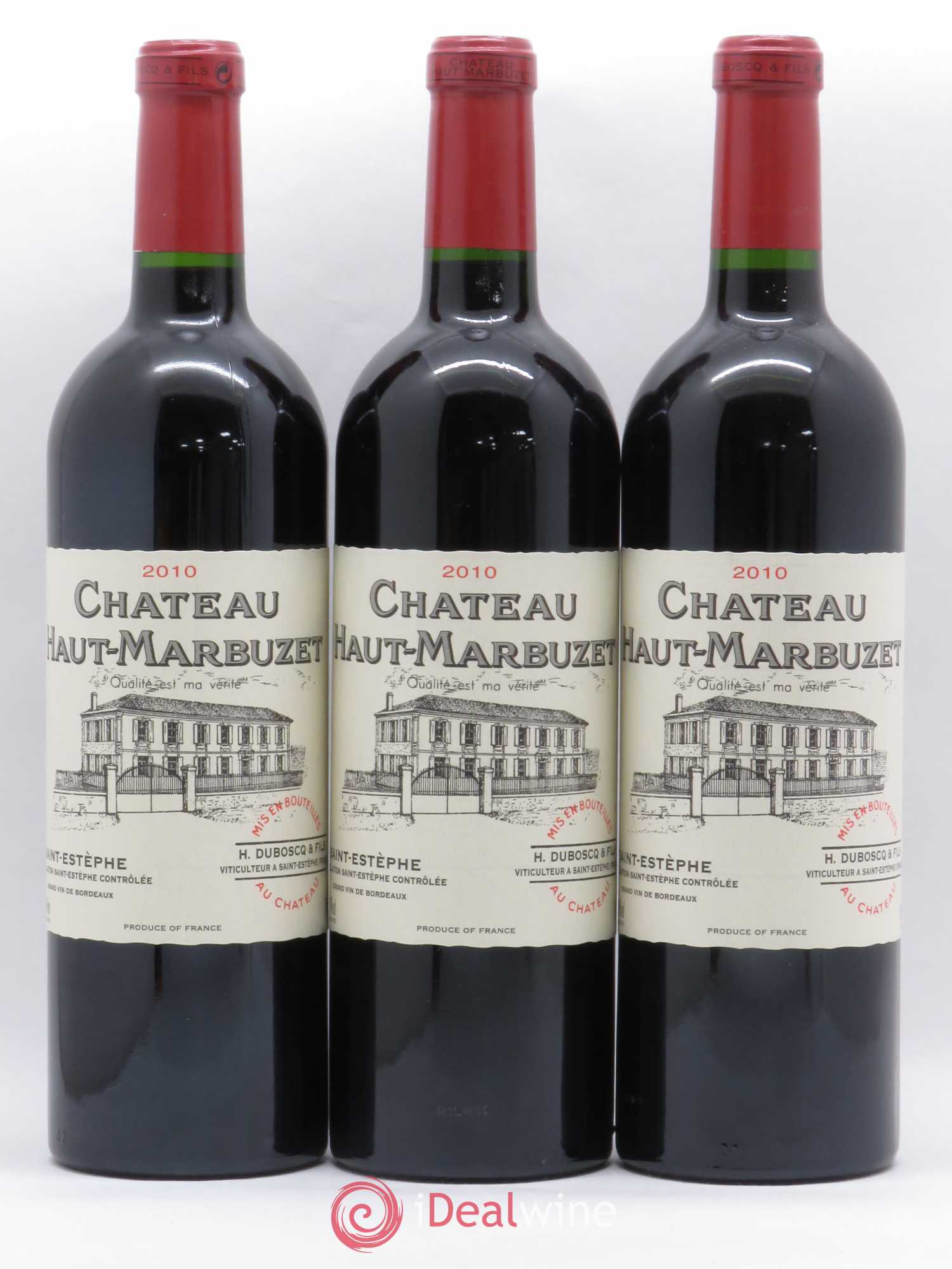 Château Haut Marbuzet 2010 - Lot de 3 bouteilles - 0