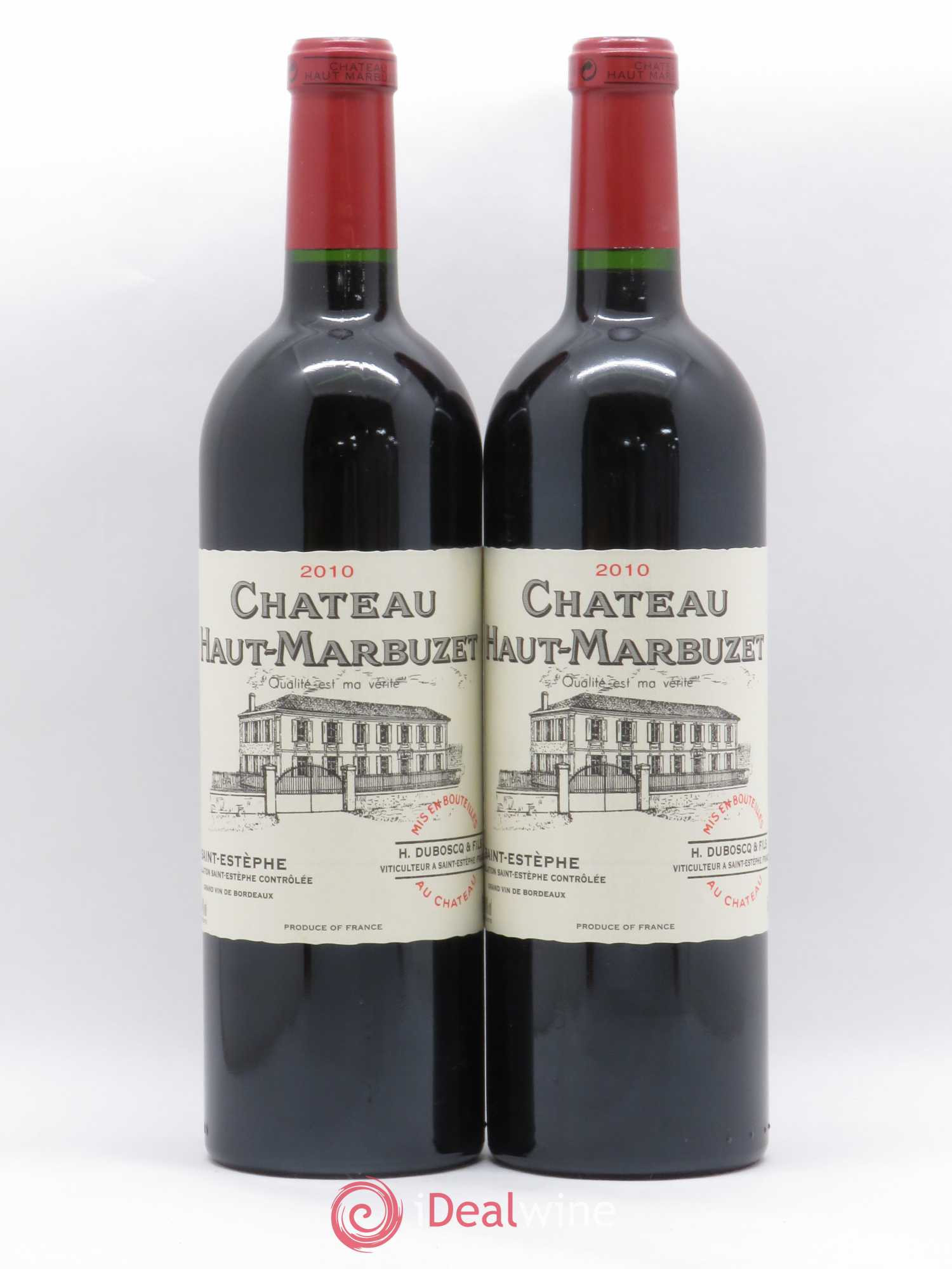 Château Haut Marbuzet 2010 - Lot de 2 bouteilles - 0