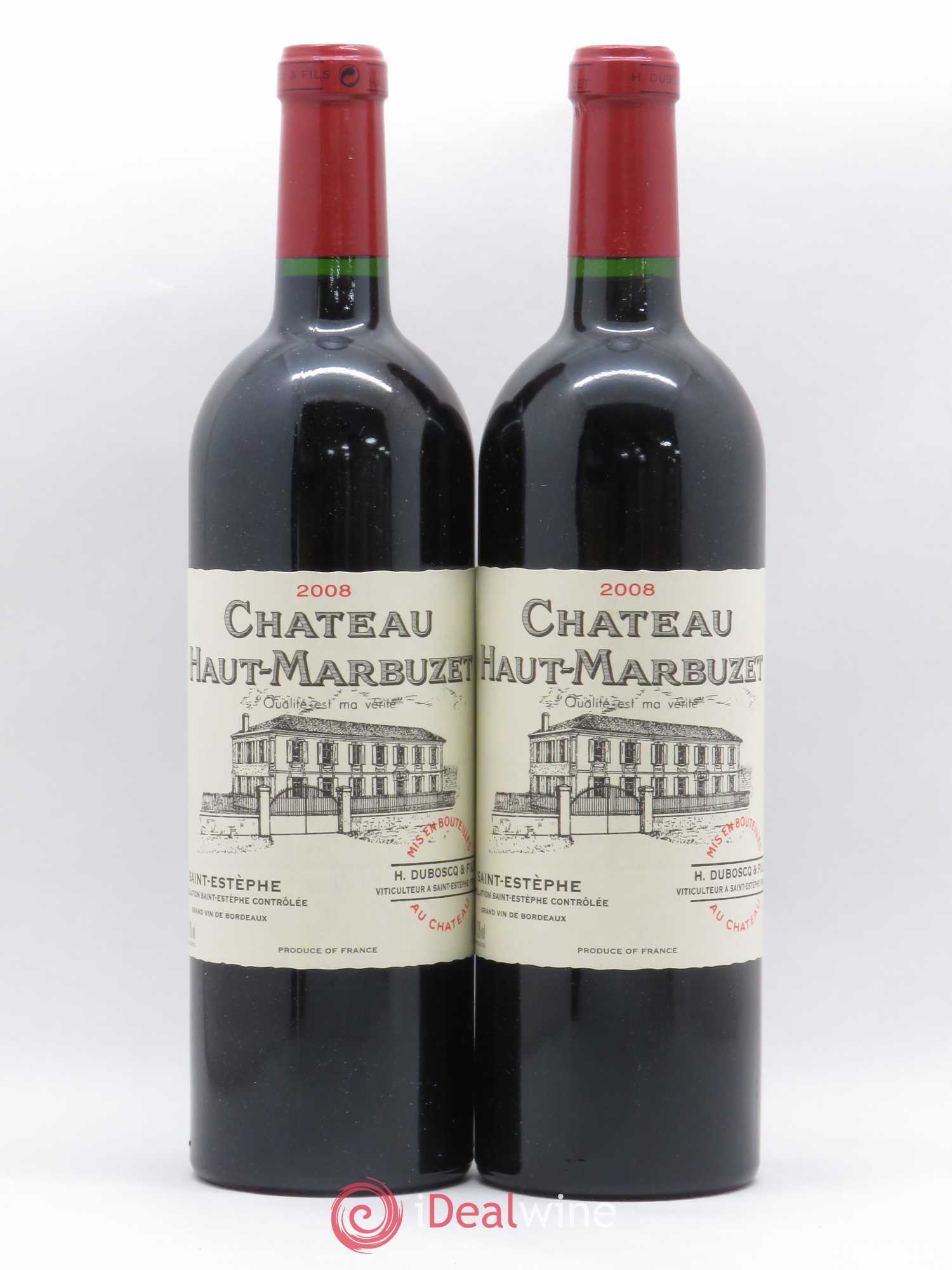 Château Haut Marbuzet 2008 - Lot de 2 bouteilles - 0