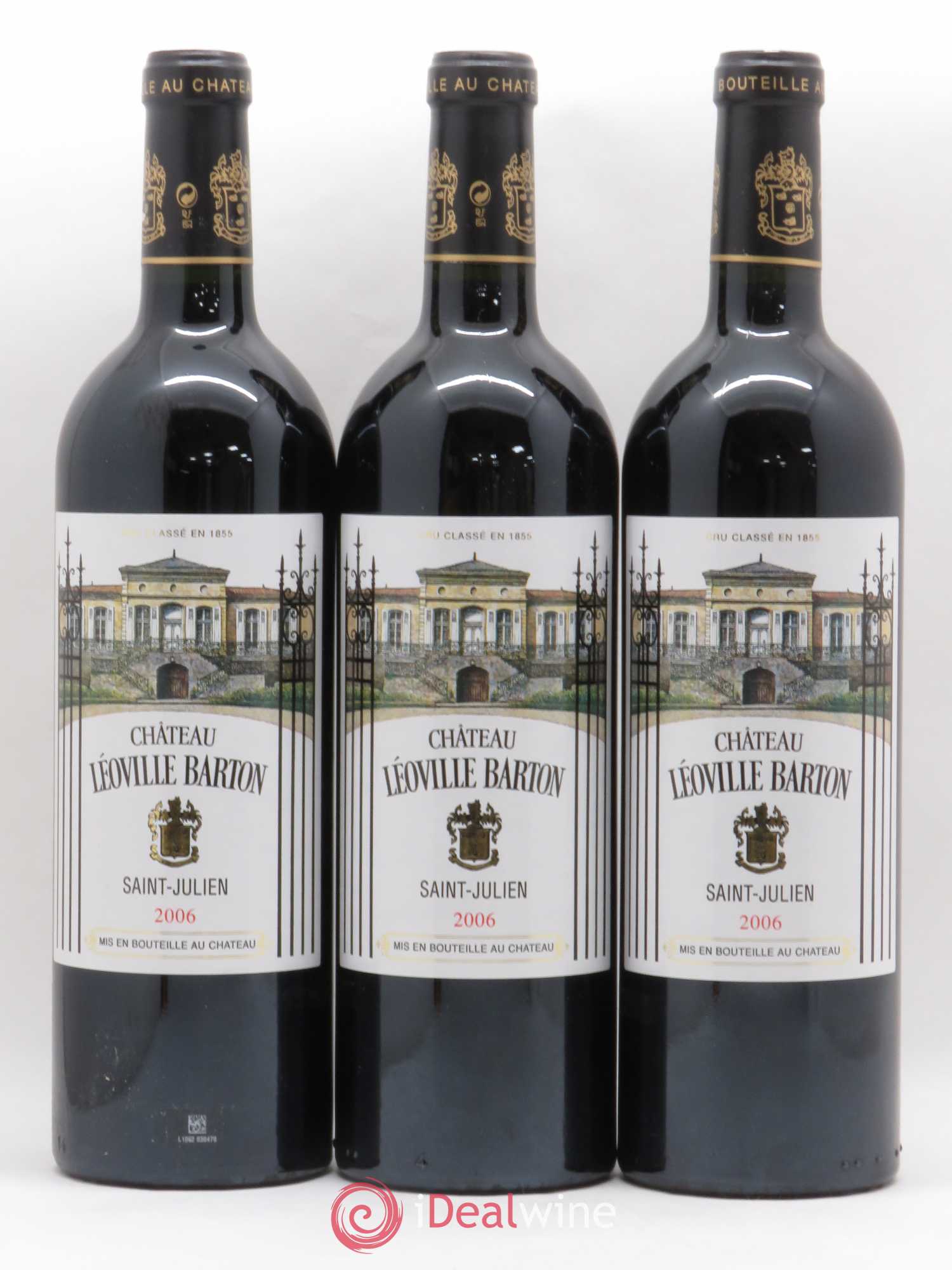 Château Léoville Barton 2ème Grand Cru Classé 2006 - Lot de 3 bouteilles - 0