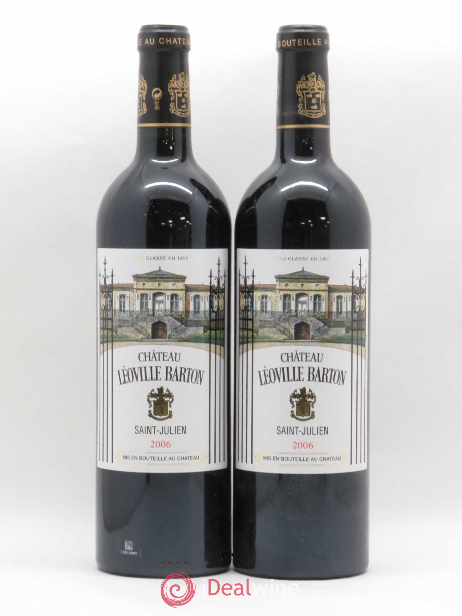 Château Léoville Barton 2ème Grand Cru Classé 2006 - Lot de 2 bouteilles - 0