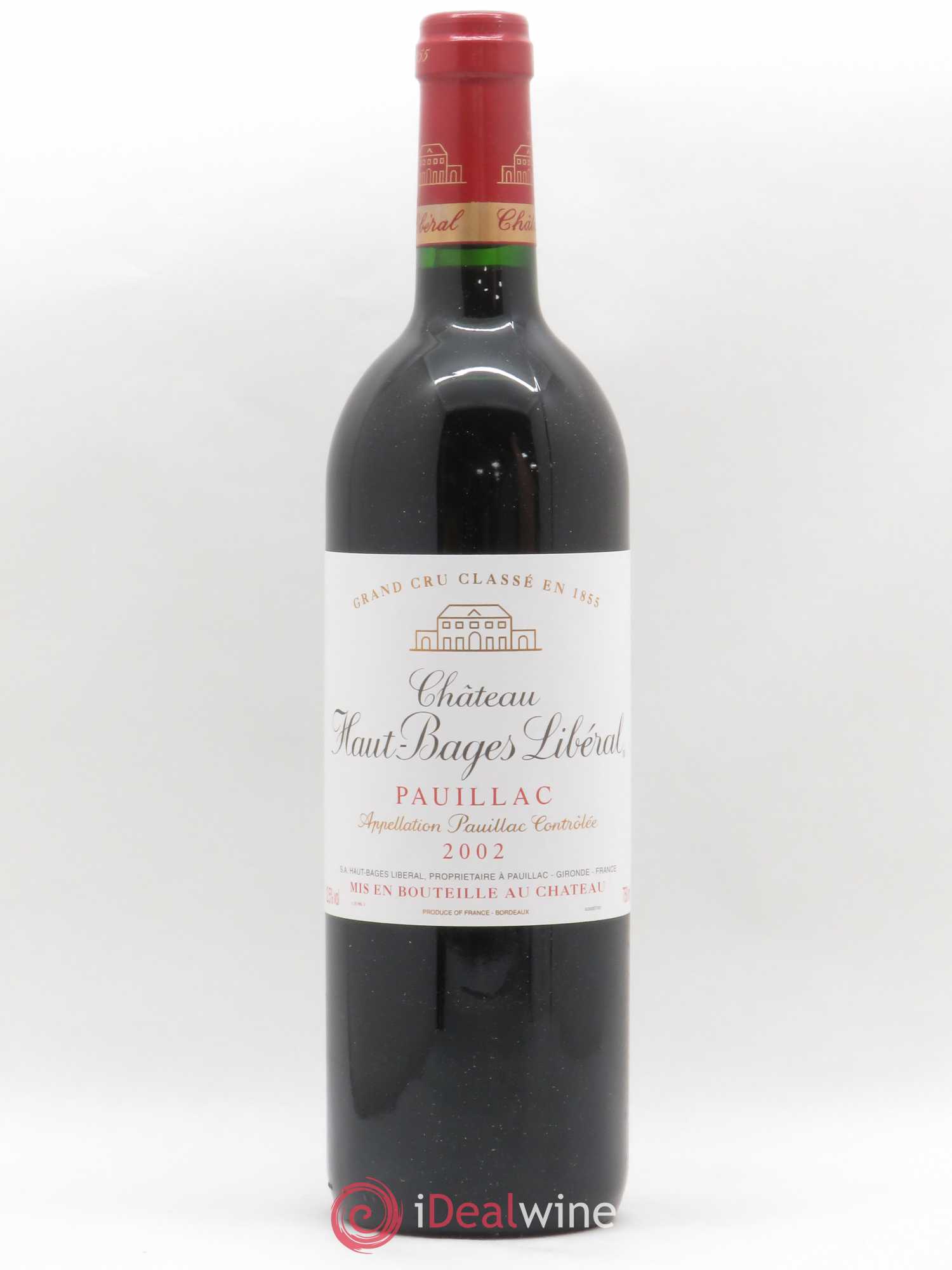 Château Haut Bages Libéral 5ème Grand Cru Classé 2002 - Lot de 1 bouteille - 0