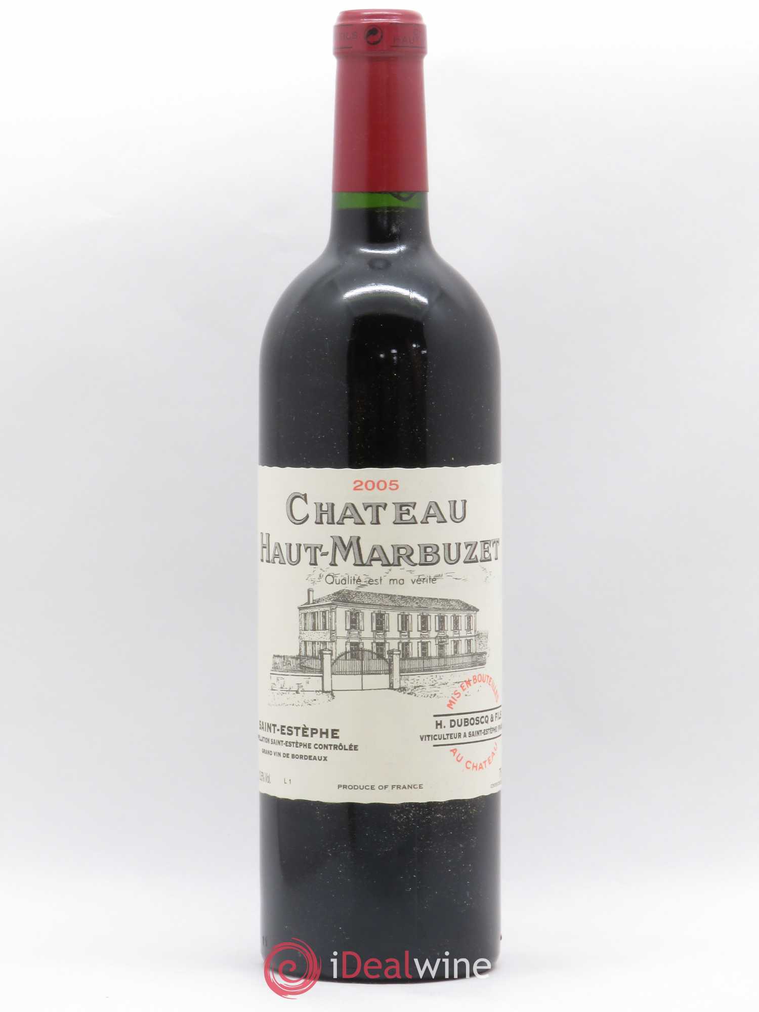 Château Haut Marbuzet 2005 - Lot de 1 bouteille - 0