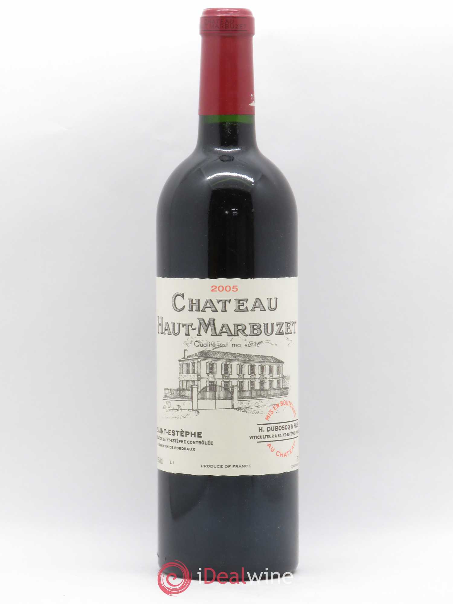 Château Haut Marbuzet 2005 - Lot de 1 bouteille - 0