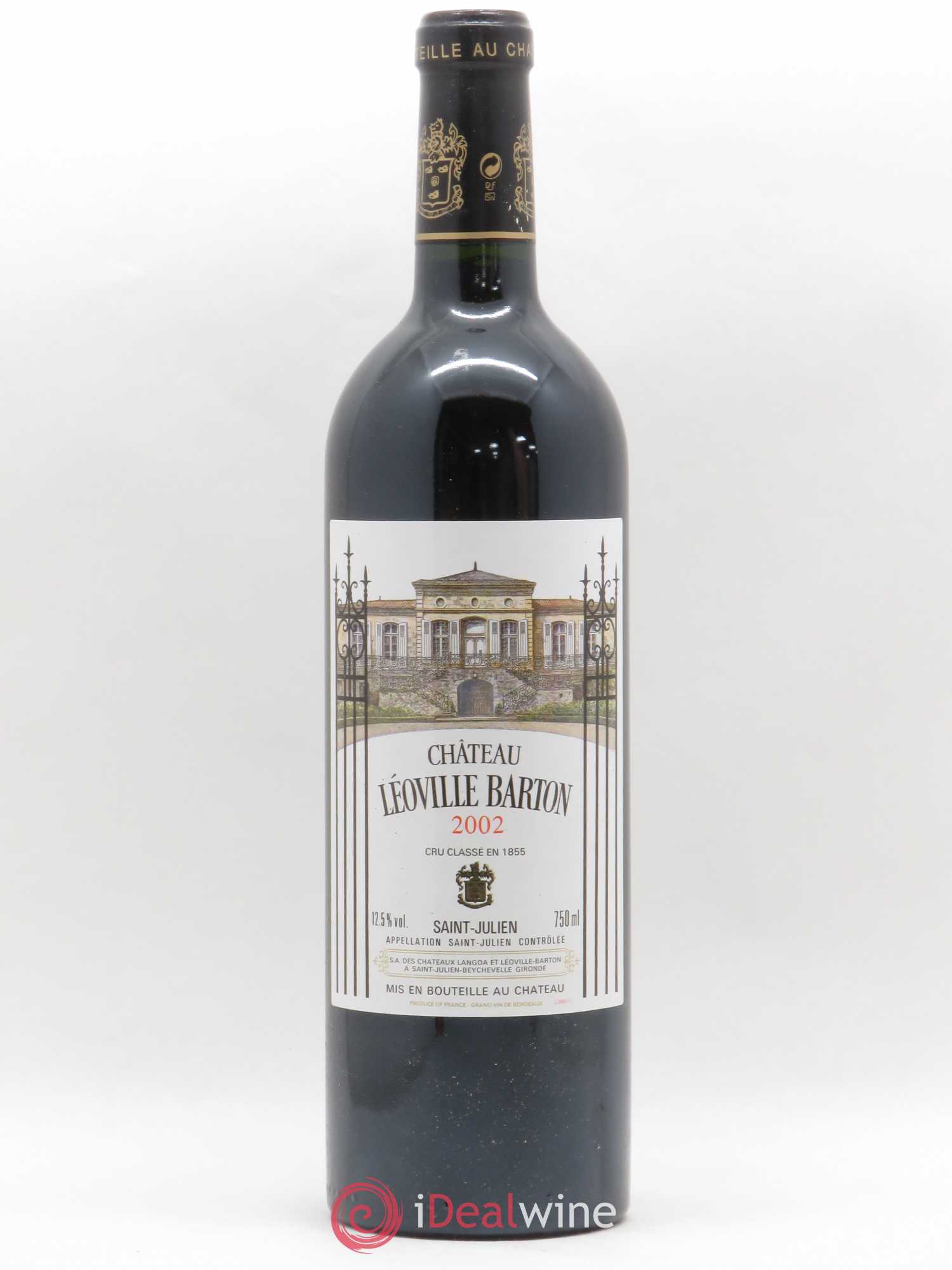 Château Léoville Barton 2ème Grand Cru Classé 2002 - Lot de 1 bouteille - 0