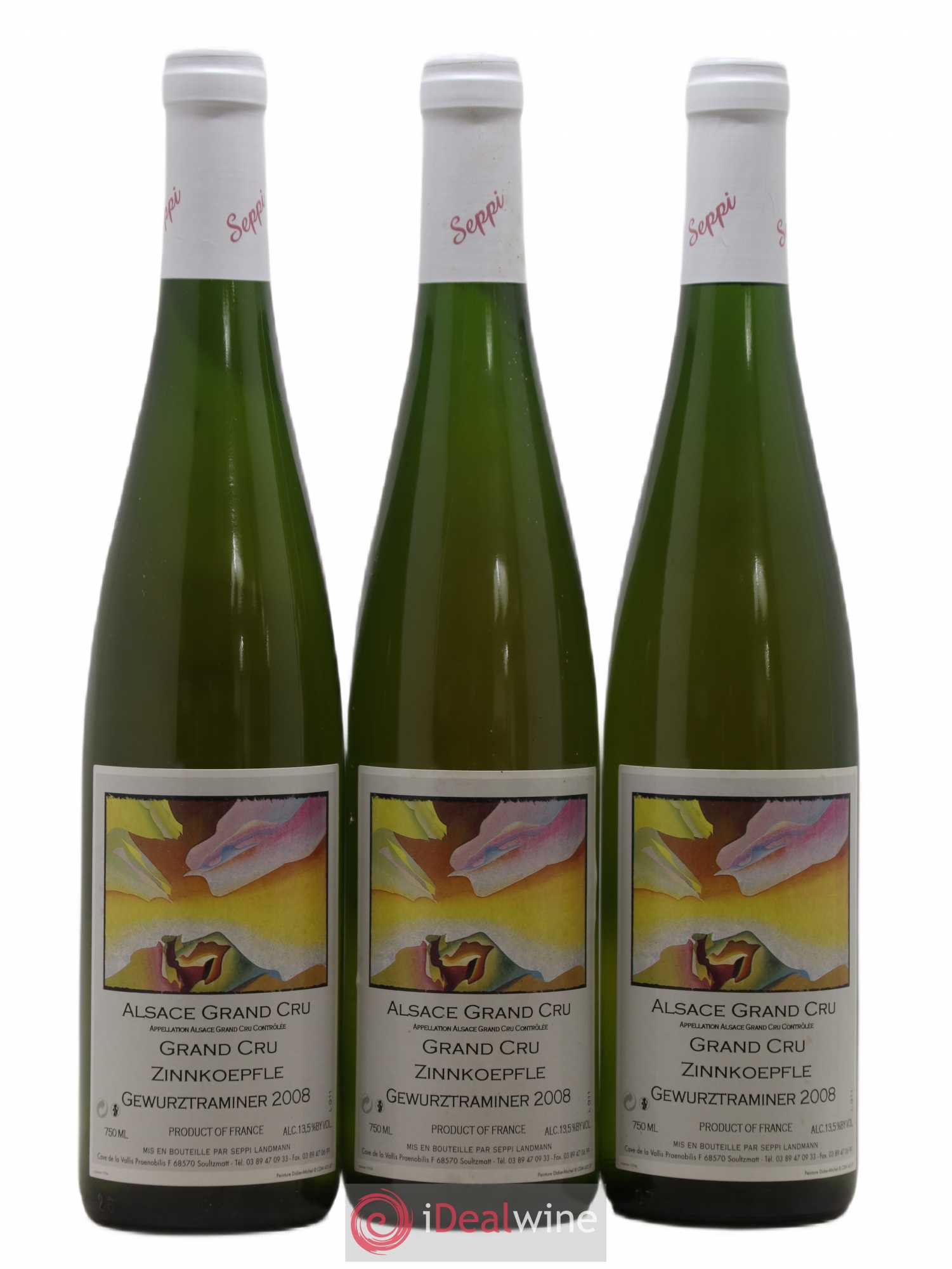 Gewurztraminer Grand Cru Zinnkoepfle Seppi Landmann 2008 - Posten von 3 Flaschen - 0