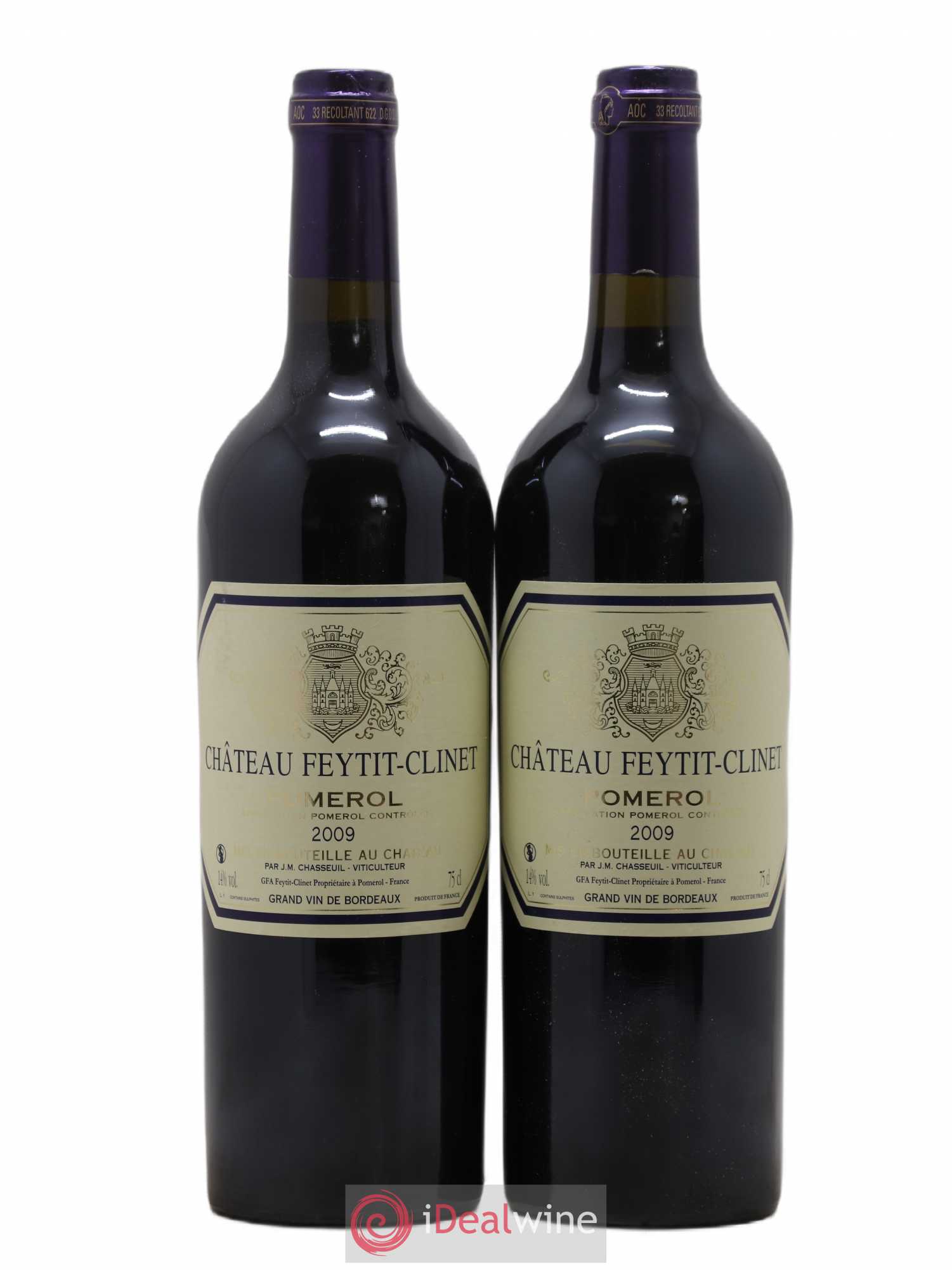 Château Feytit-Clinet 2009 - Lot de 2 bouteilles - 0
