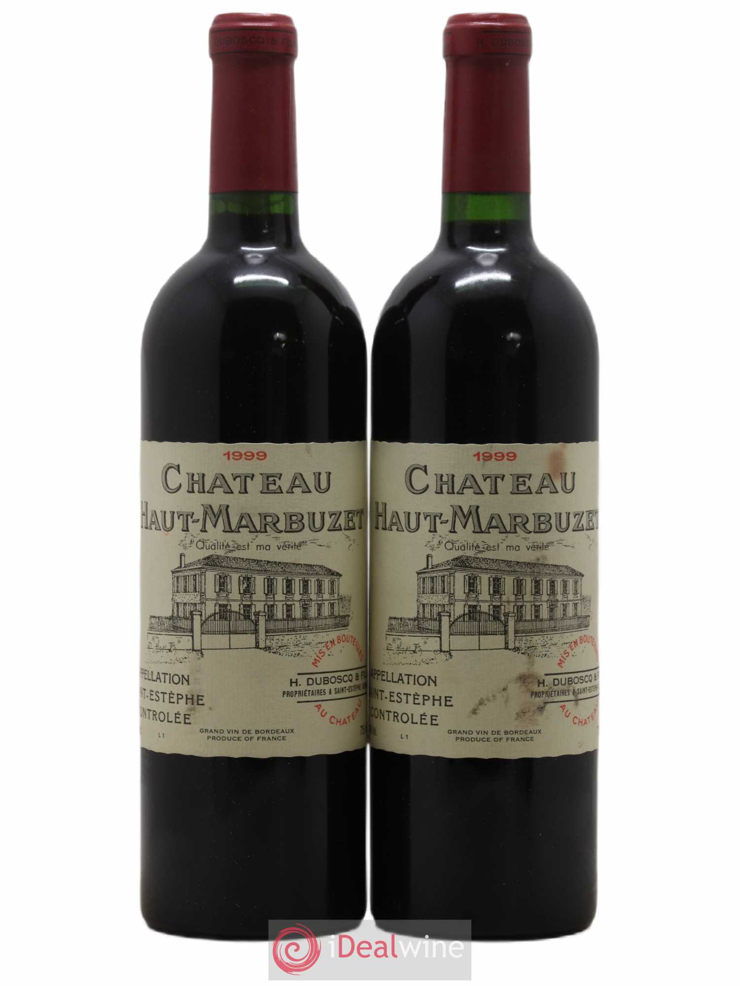 Château Haut Marbuzet 1999 - Lot de 2 bouteilles - 0