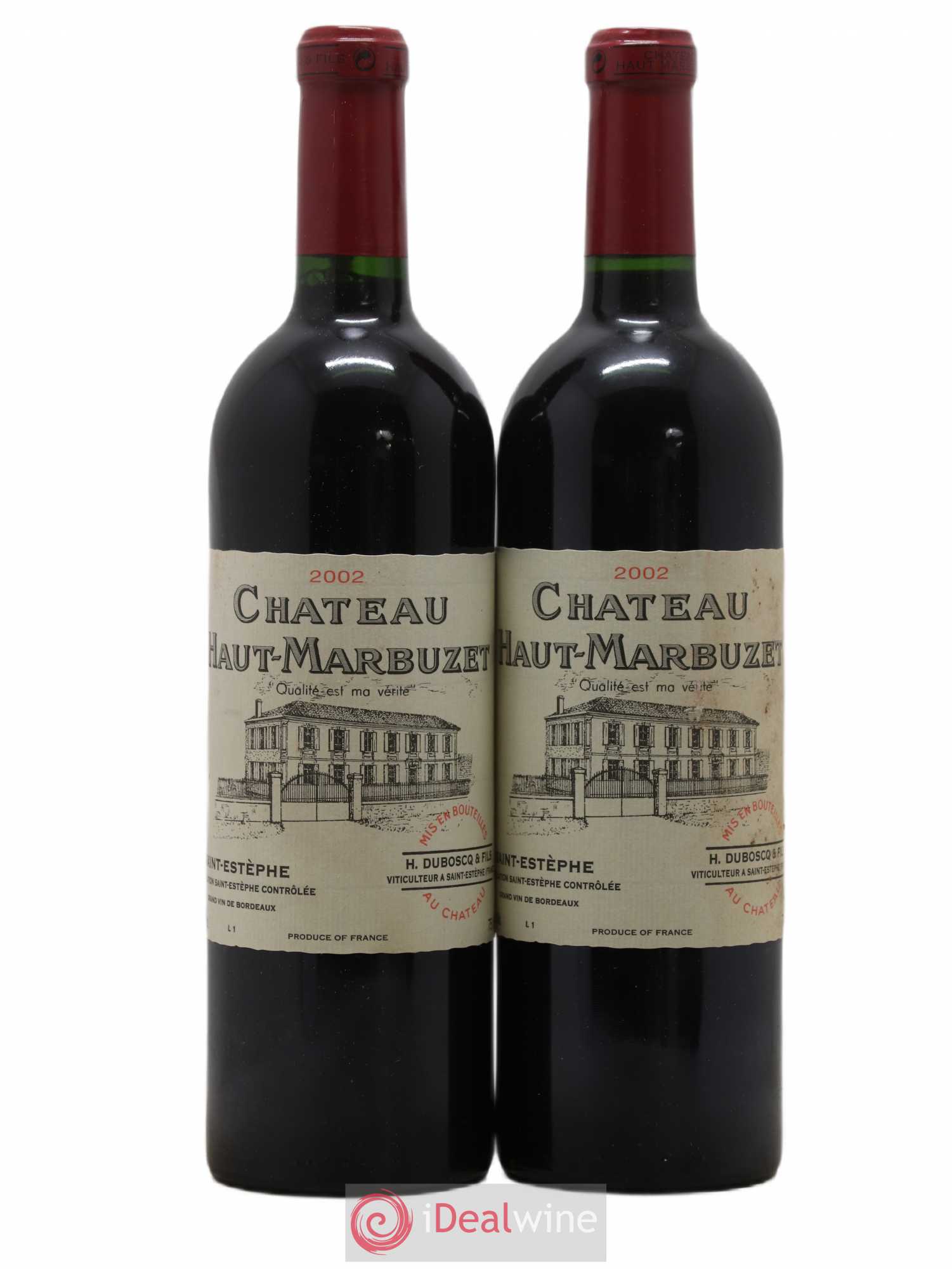 Château Haut Marbuzet 2002 - Lot de 2 bouteilles - 0