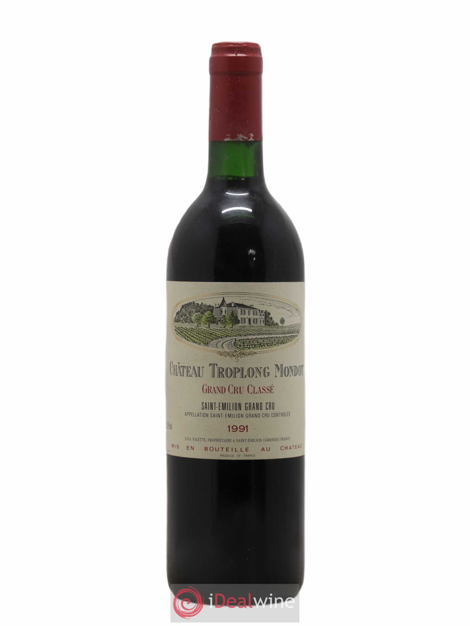 Château Troplong Mondot 1er Grand Cru Classé B 1991 - Lot de 1 bouteille - 0