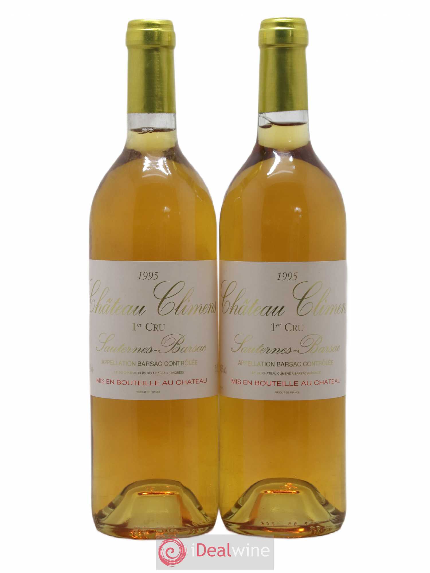 Château Climens 1er Grand Cru Classé 1995 - Lotto di 2 bottiglie - 0