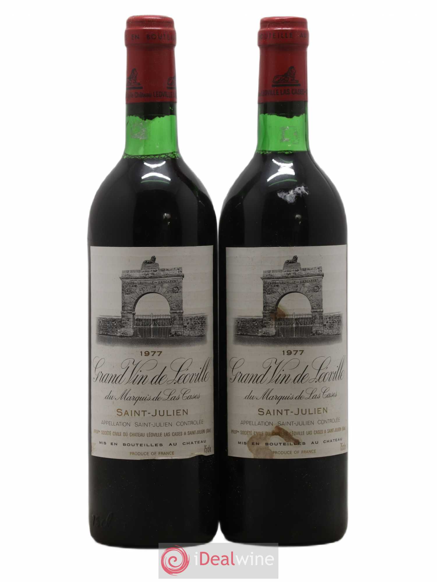 Château Léoville Las Cases 2ème Grand Cru Classé 1977 - Lot de 2 bouteilles - 0