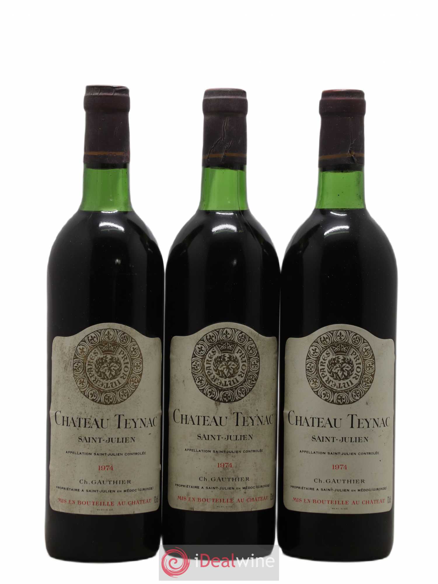 Château Teynac 1974 - Lot de 6 bouteilles - 2