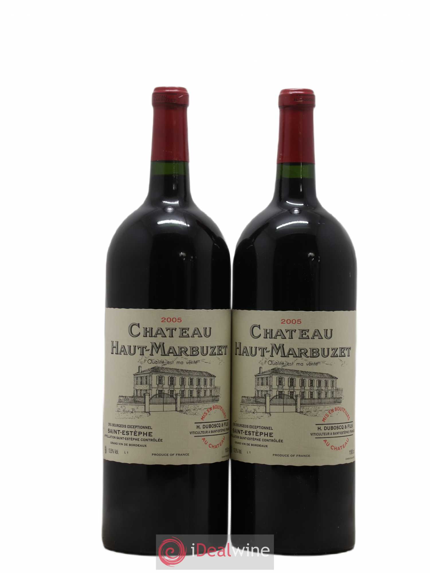 Château Haut Marbuzet 2005 - Lot de 2 magnums - 0