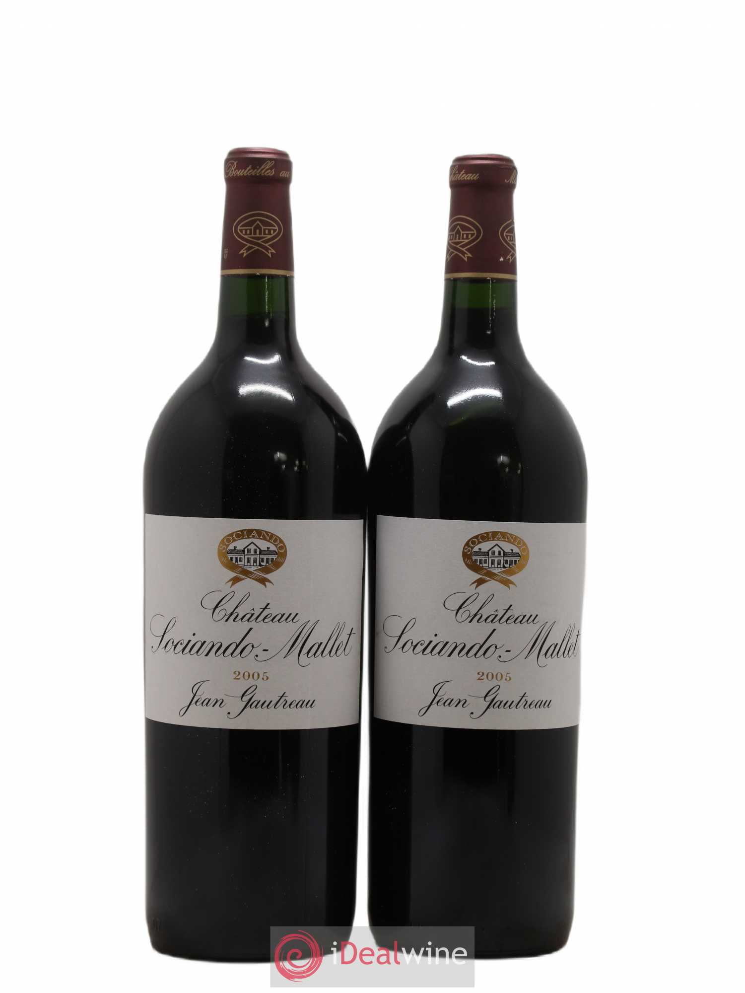 Château Sociando Mallet 2005 - Lot de 2 magnums - 0