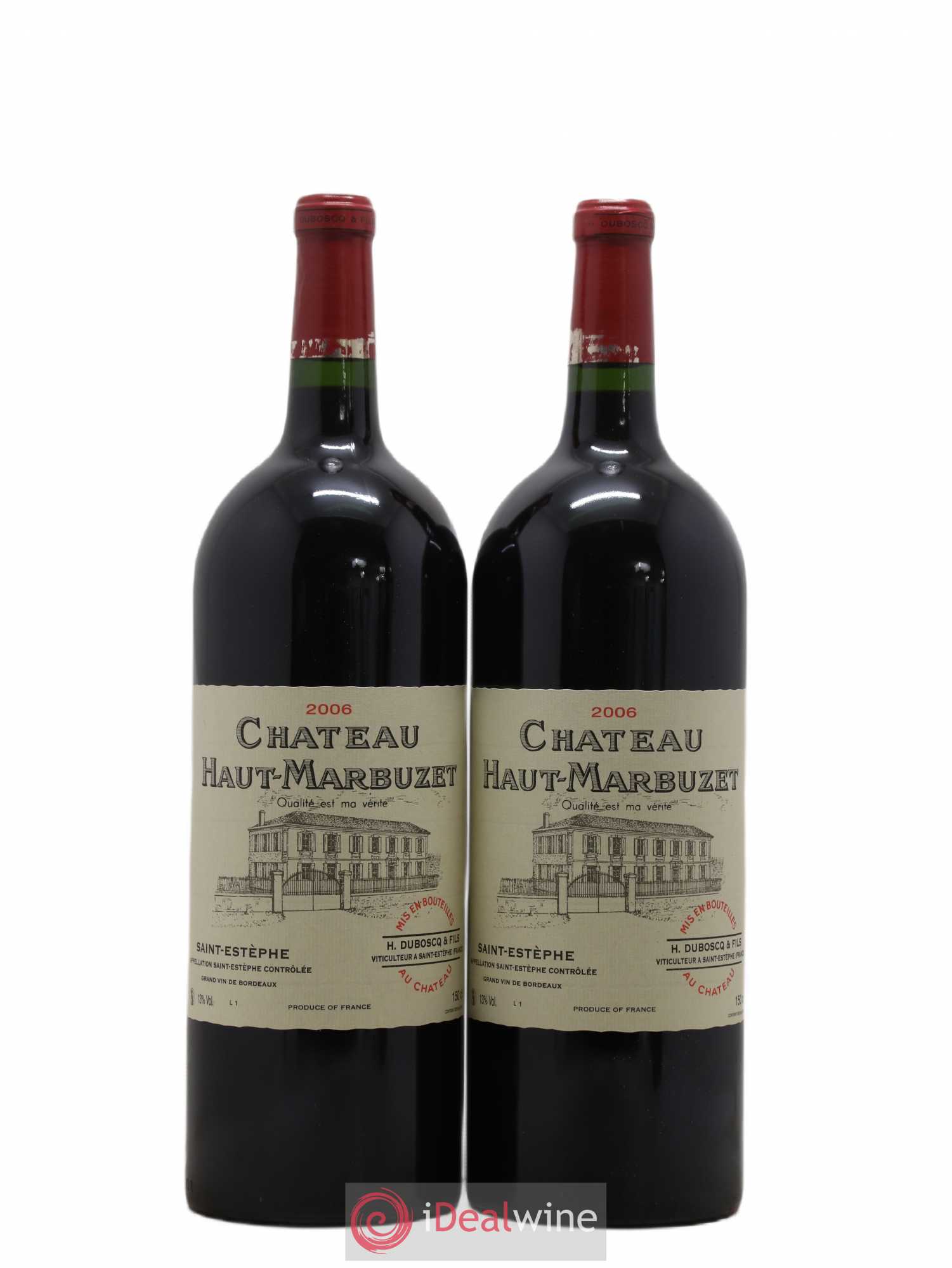 Château Haut Marbuzet 2006 - Lot de 2 magnums - 0