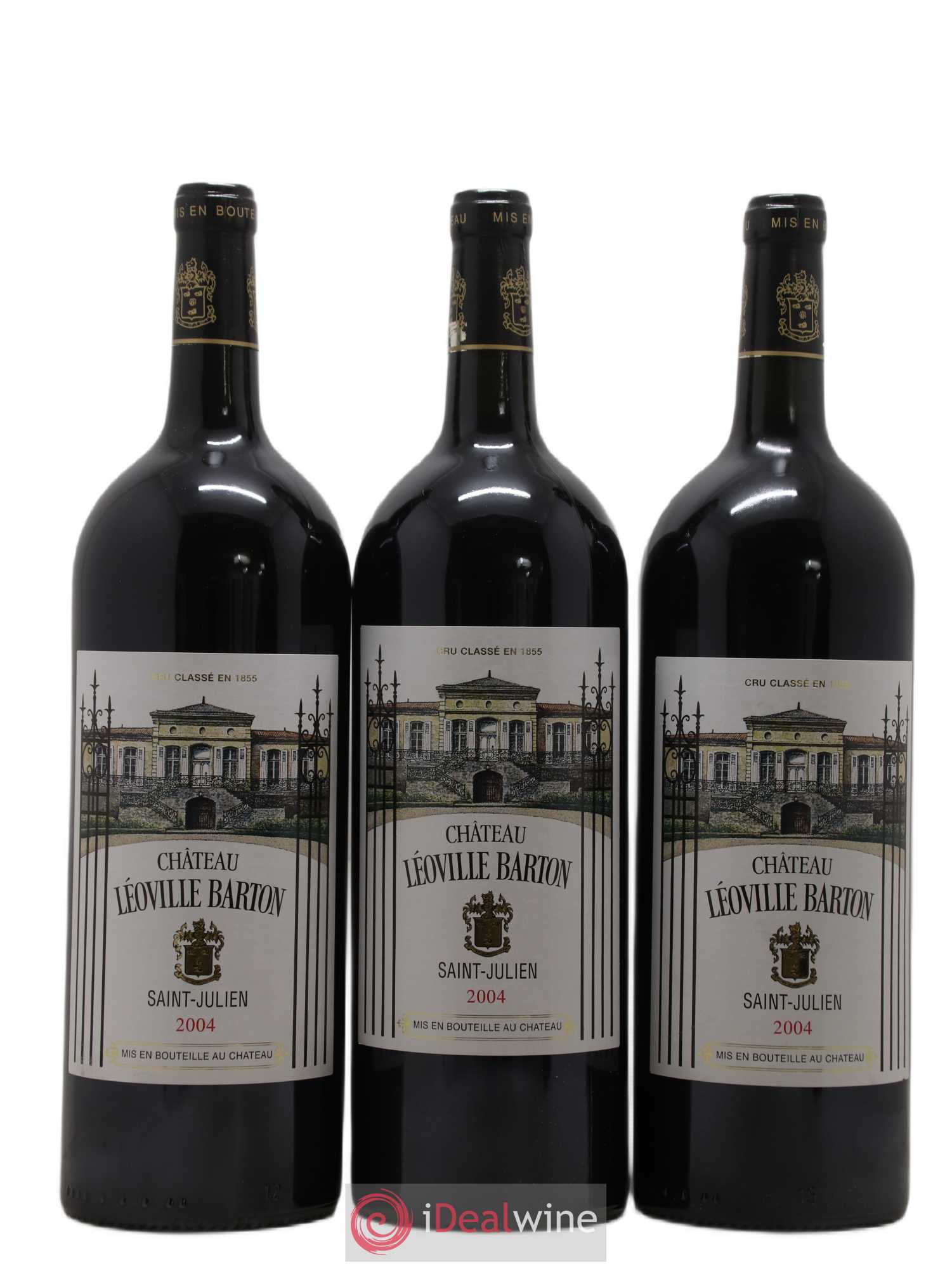 Château Léoville Barton 2ème Grand Cru Classé 2004 - Lot de 3 magnums - 0