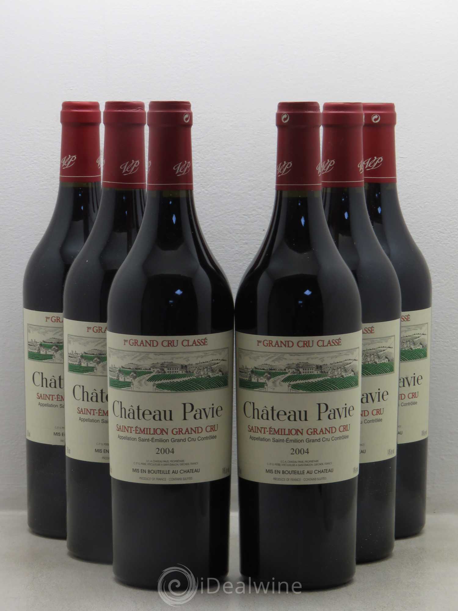 Château Pavie 1er Grand Cru Classé A 2004 - Lot de 6 bouteilles - 0