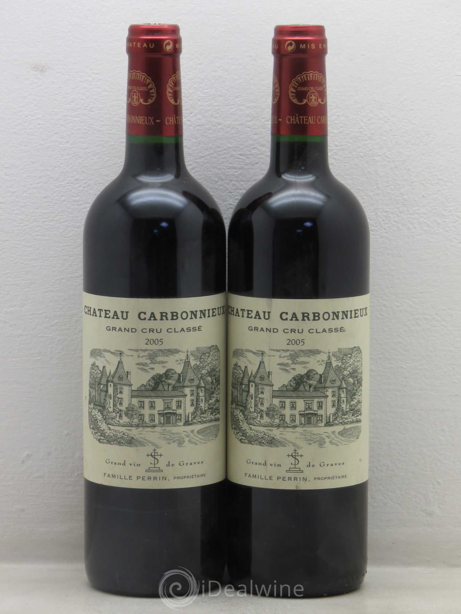 Château Carbonnieux Cru Classé de Graves 2005 - Lot de 2 bouteilles - 0
