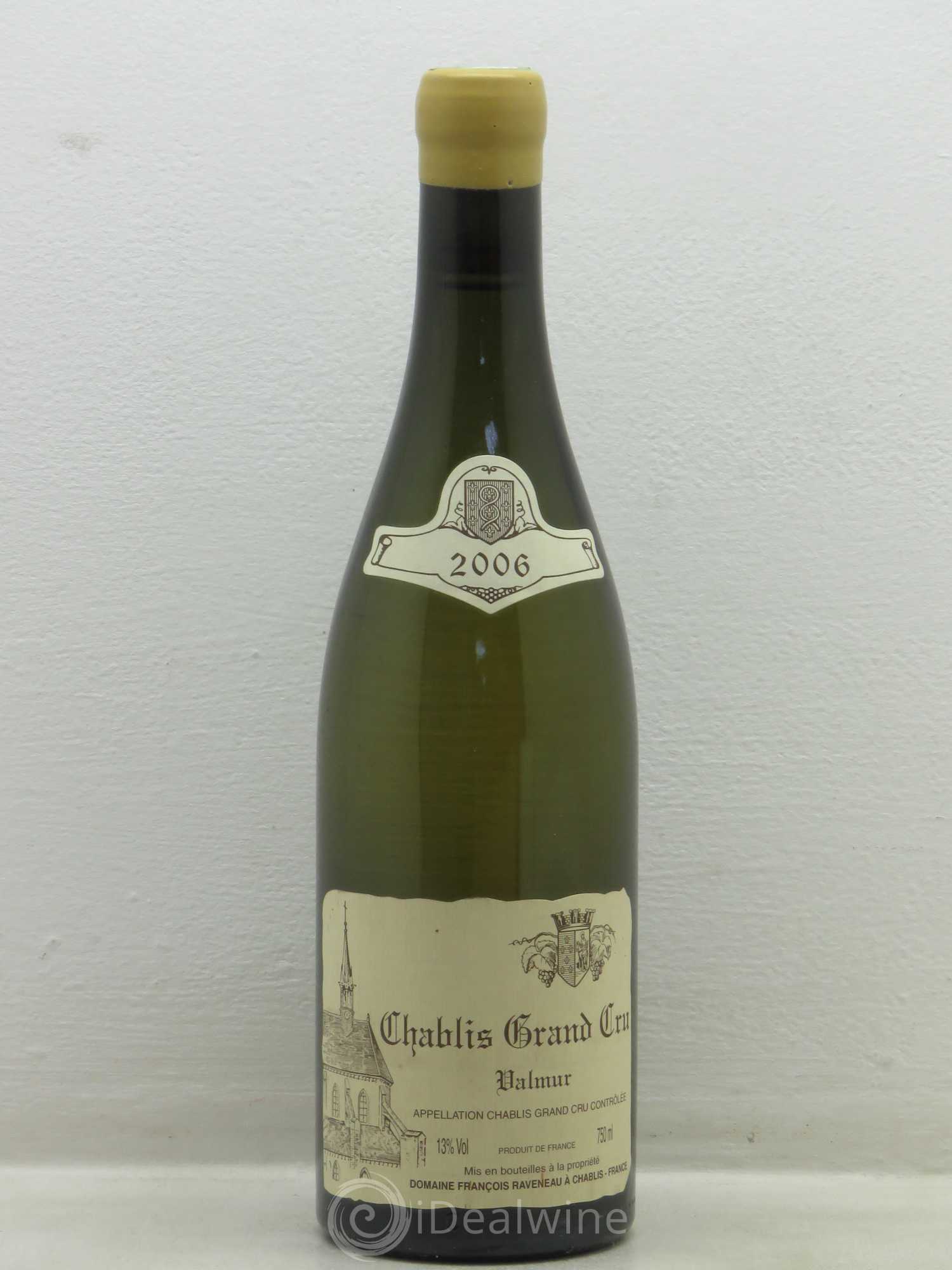 Chablis Grand Cru Valmur Raveneau (Domaine) 2006 - Lot de 1 bouteille - 0