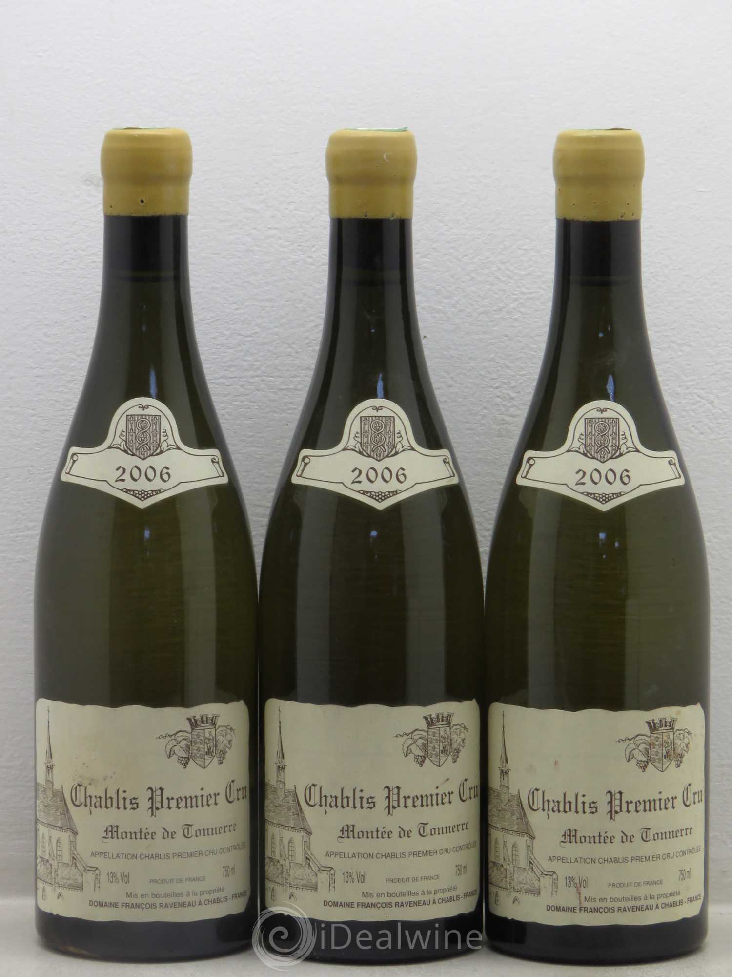 Chablis 1er Cru Montée de Tonnerre Raveneau (Domaine) 2006 - Lot de 3 bouteilles - 0