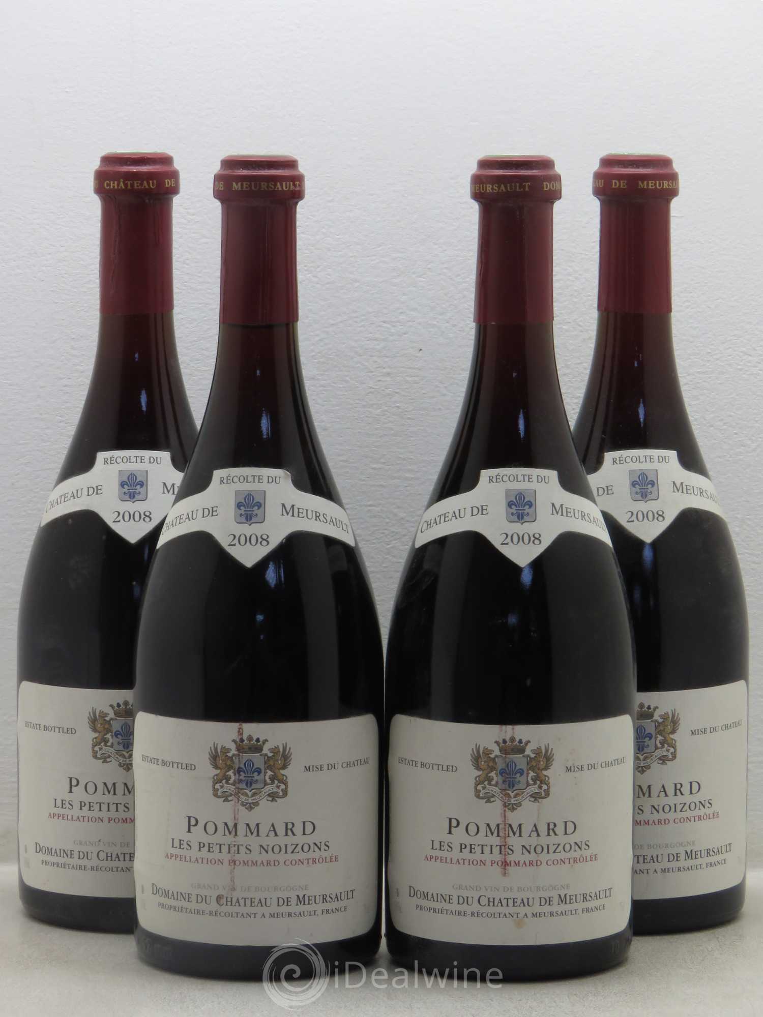 Pommard Les Petits Noizons Château de Meursault 2008 - Lot de 4 bouteilles - 0