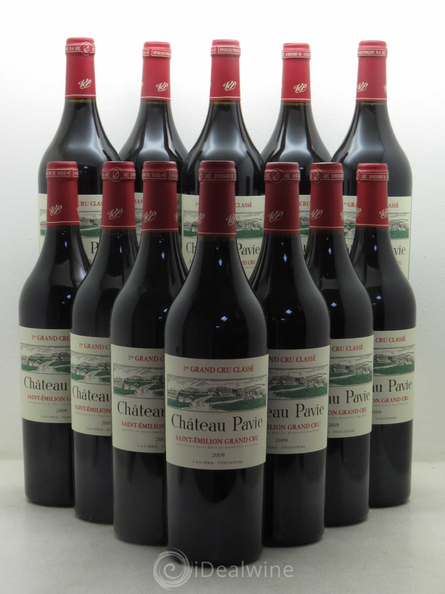 Château Pavie 1er Grand Cru Classé A 2009 - Lot de 12 bouteilles - 0