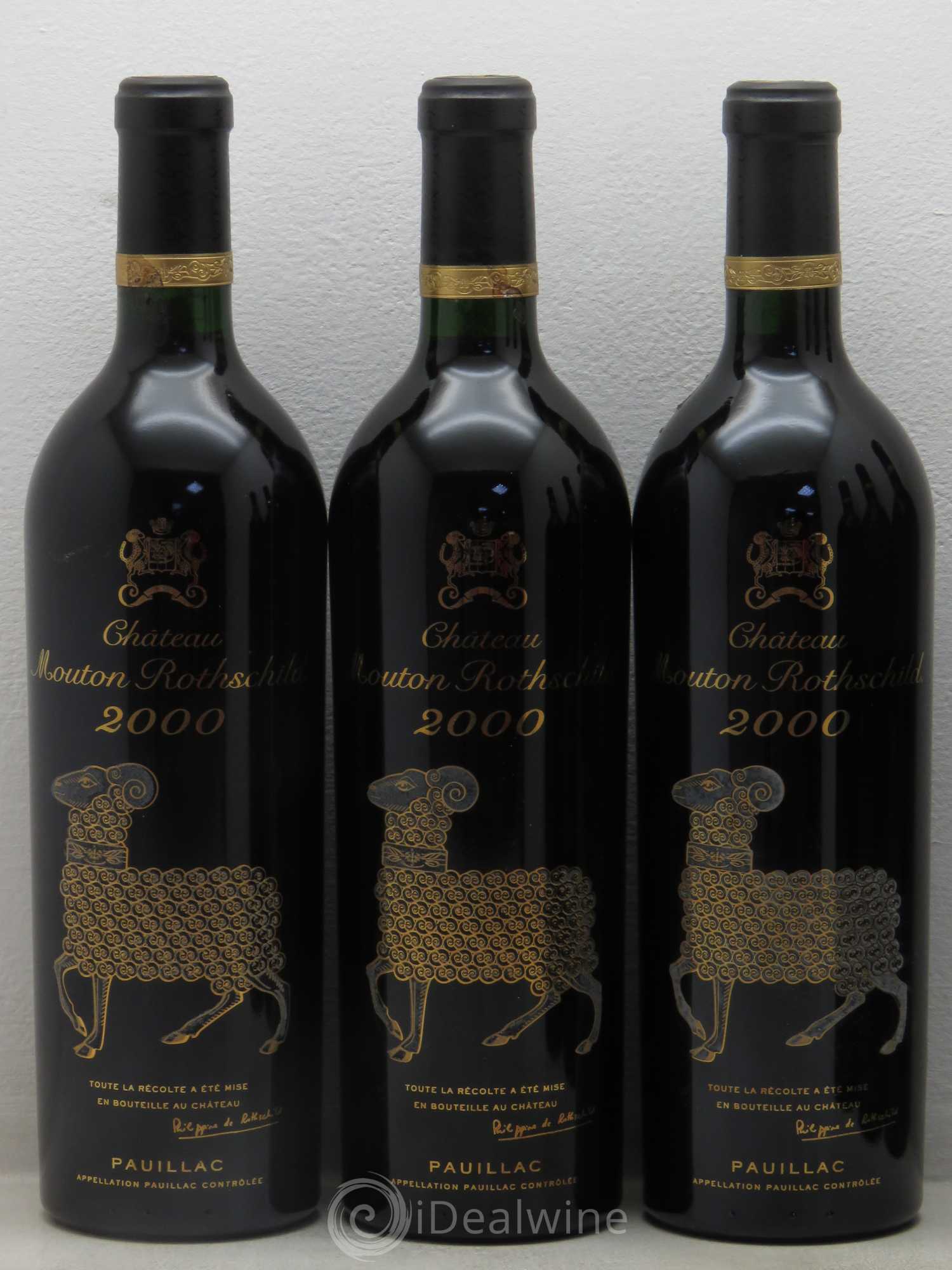 Château Mouton Rothschild 1er Grand Cru Classé 2000 - Lot de 6 bouteilles - 1